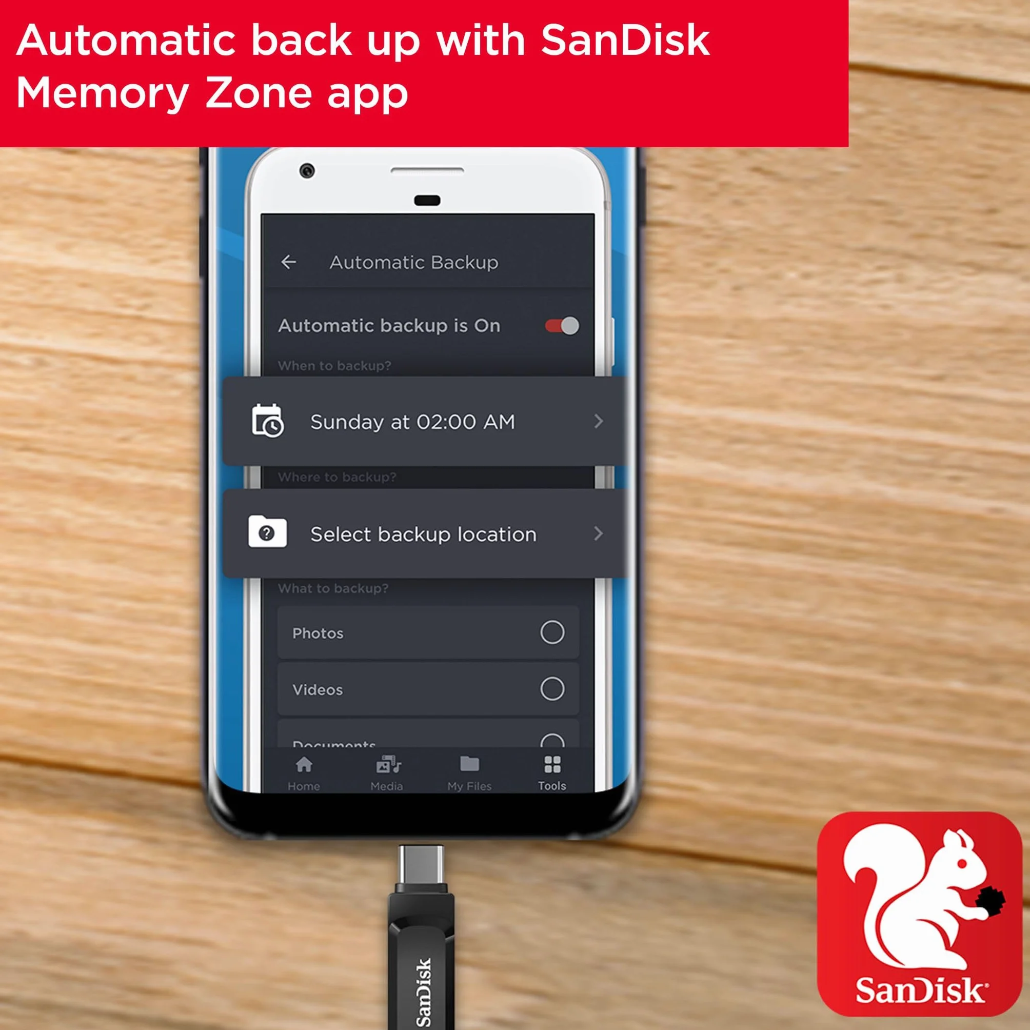 SanDisk 128GB Ultra Dual Drive Go USB Type-C Pamięć USB z odwracalnymi złączami USB typu C i USB typu A, do smartfonów, tabletów, komputerów Mac i PC