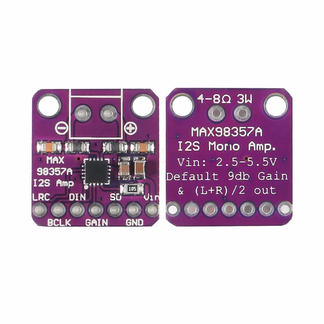 MAX98357 Klasa D Audio Amplifier Board I2S 3W DAC Decoder Breakout Module Bezfiltrowy