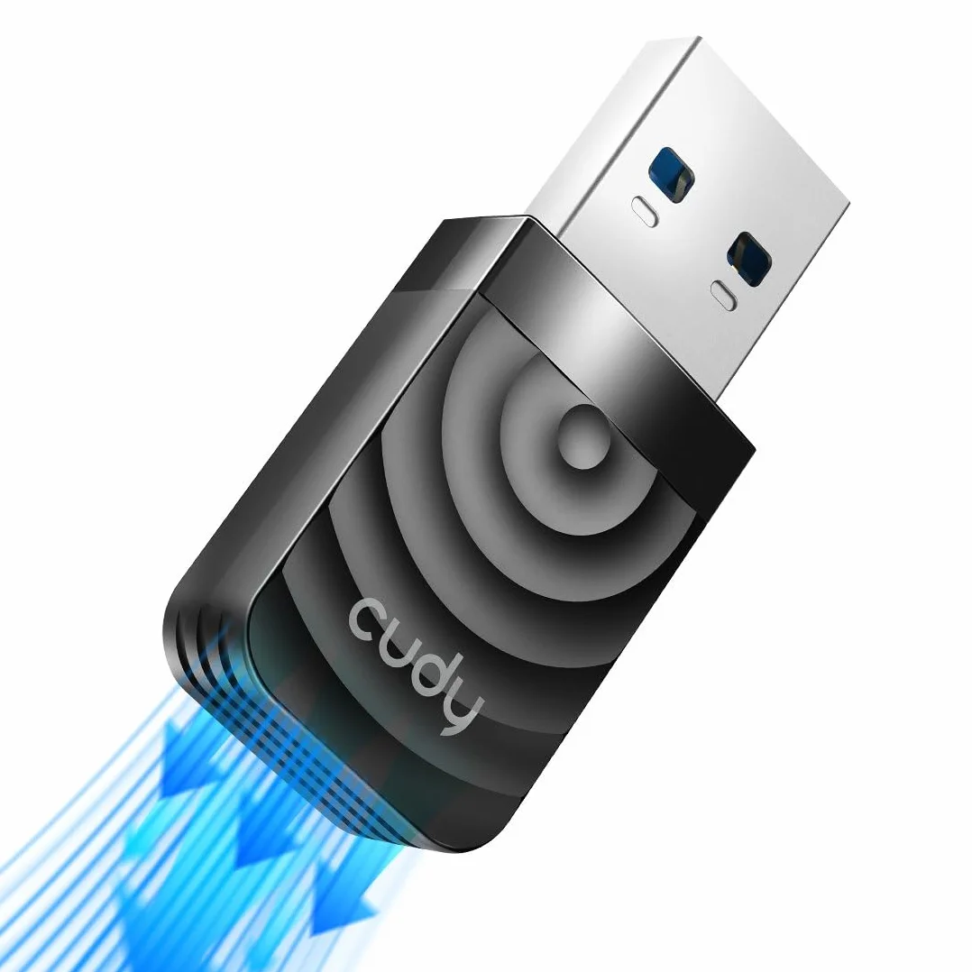 Cudy AC 1300 Mbps WiFi Adapter USB 3.0 na PC, 5Ghz/2.4Ghz, czarny