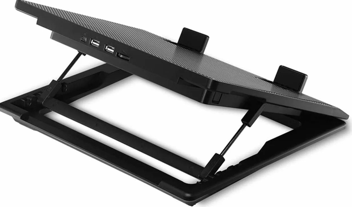 Podstawka Chłodząca Stabilny Ultra-cienka Podkładka Chłodząca Do Laptopa Regulowana 160mm Cichy Wentylator Podstawa Chłodnicy Notebooka 0-15 Cali Cichy Biurko