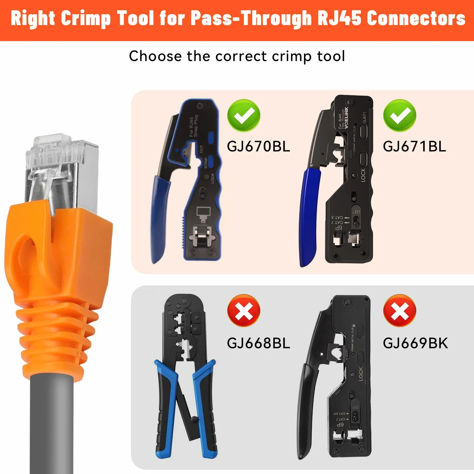 25 szt. wtyków RJ45 CAT 7 CAT 6A, wtyczka sieciowa cat7 ze wspomaganiem nawlekania i ochroną przed zagięciem, wtyczka lan do kabla AWG23 POE, wtyczka modułowa Cat7 wtyczka zaciskowa do przełączników