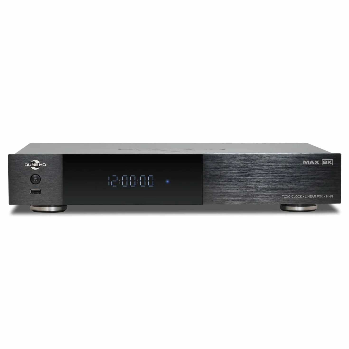 Dune HD Max 8K, Full-sized Media Player, Android Box, D Vision, Atmo, HDD rack, Linear PSU, TCXO, Hi-Fi I2S-E output, Hi-Fi S/PDIF output, 8Gb/64Gb