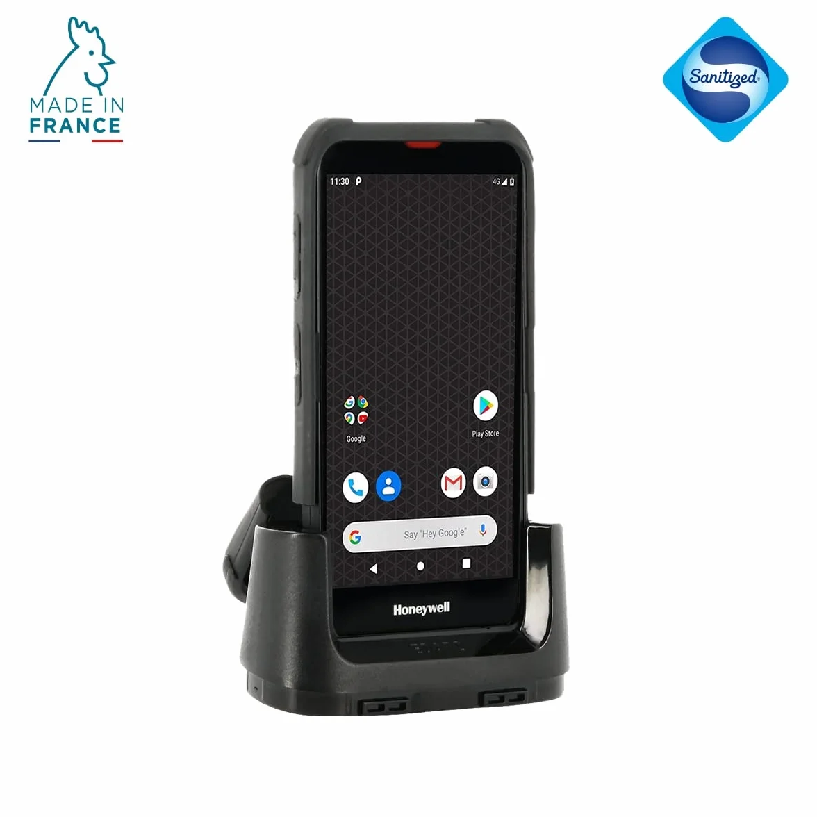 Mobilis Protech Etui kompatybilne z Honeywell ScanPal EDA52 z uchwytem i długopisem, wzmocnione etui ochronne Wyprodukowano we Francji, kompatybilne ze stacjami ładującymi, czarne