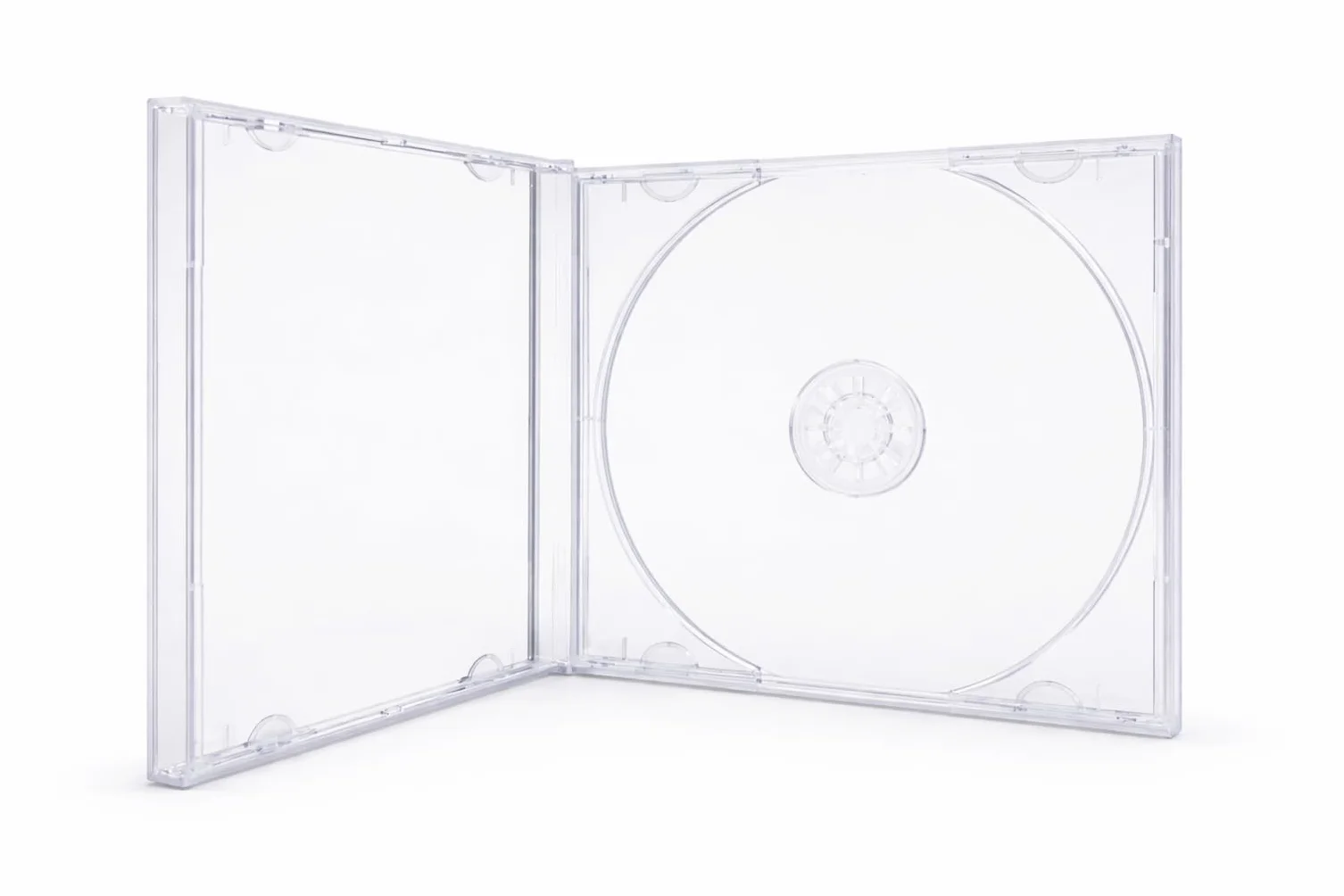 Dragon Trading® osłony na płyty CD/DVD na 1 płyty, 10,4 mm, przezroczyste, 100 sztuk