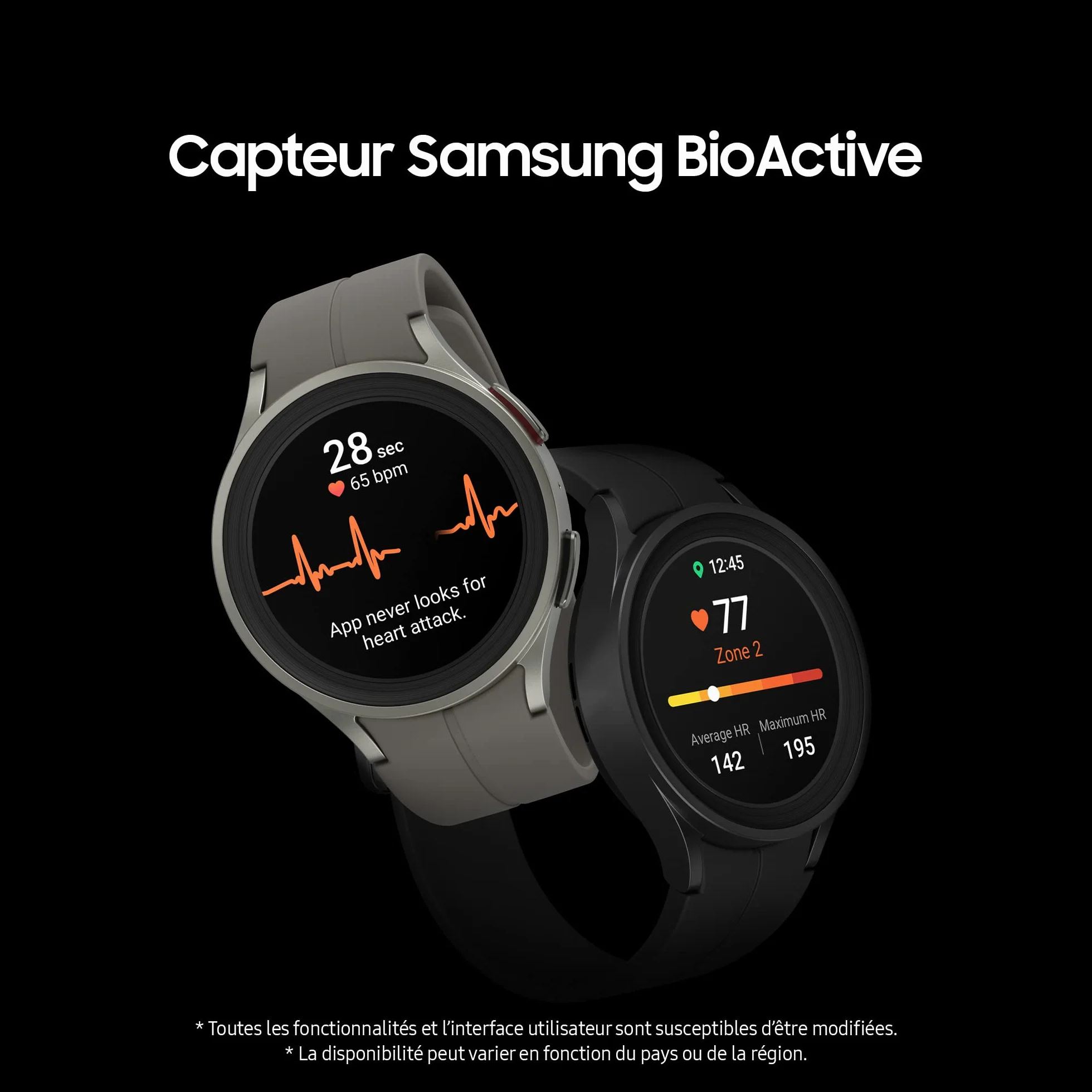 SAMSUNG Galaxy Watch5 Pro inteligentny smartwatch, monitorowanie zdrowia, śledzenie stanu fizycznego, długa żywotność baterii, Bluetooth 45 mm, czarny, zegarek sportowy, 45mm - wersja PL