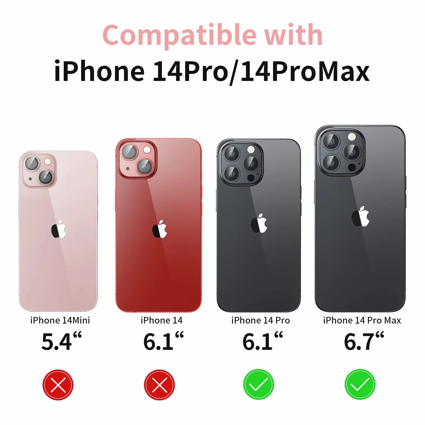Osłona obiektywu aparatu do iPhone'a 14 Pro/iPhone 14 Pro Max, osłona aparatu ze stopu metalu, akcesoria ochronne na ekran ze szkła hartowanego, czarna, 2 sztuki