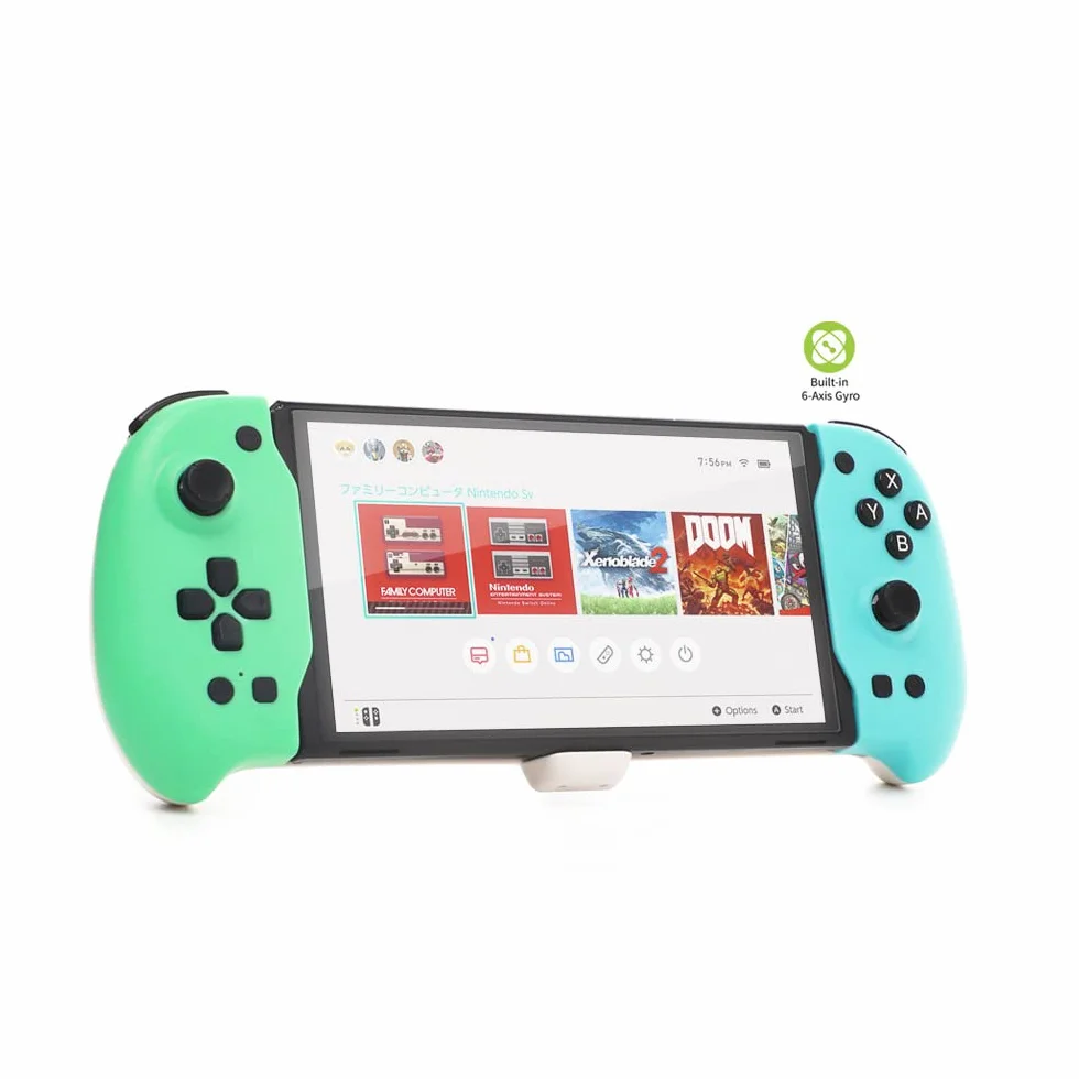 Do przełącznika konsoli Oled uchwyt liniowy nadaje się do nowego przełącznika konsoli do gier N-Switch OLED Joypad 4 uchwyt kontrolera do przechowywania kart