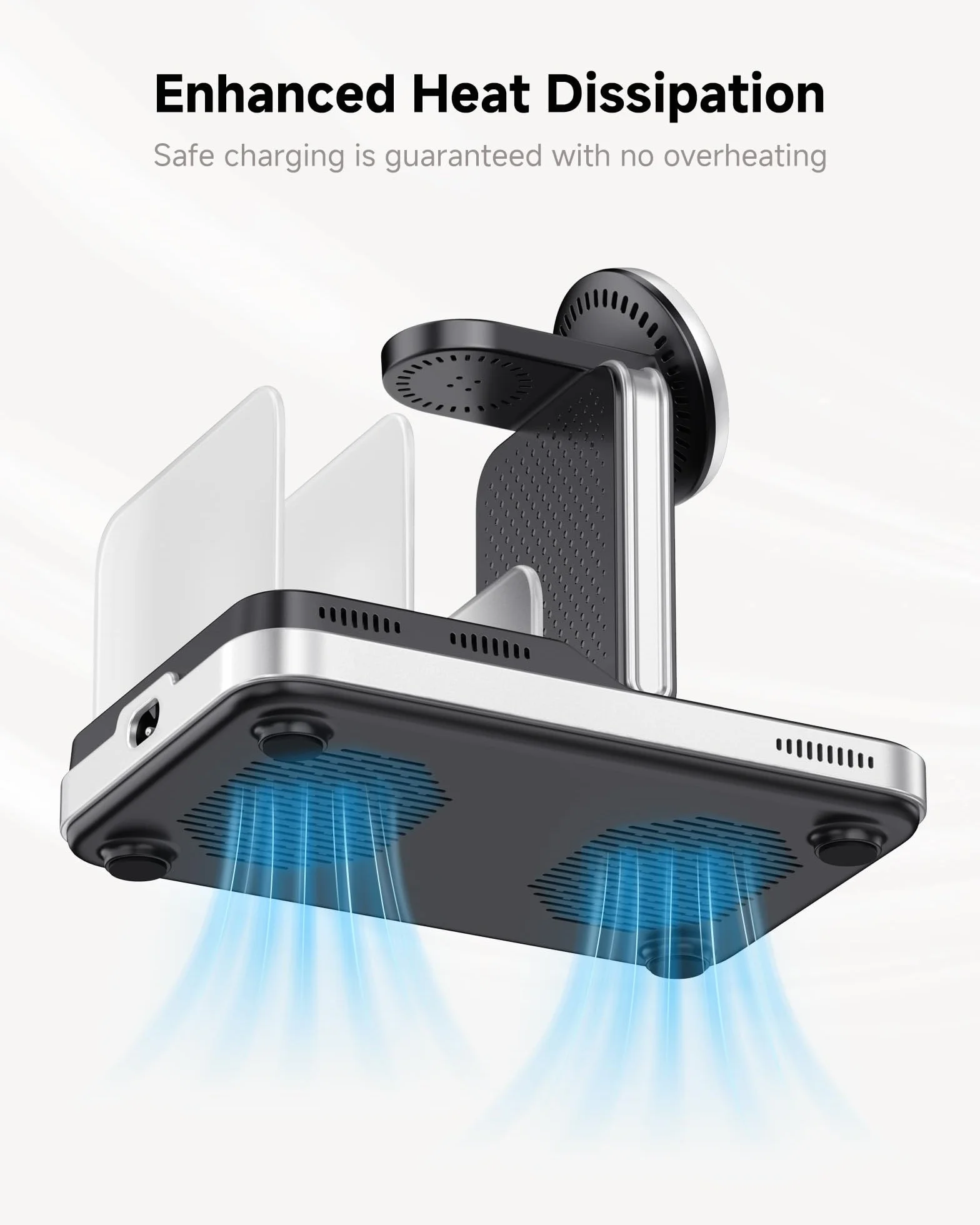 SwanScout Bezprzewodowa Ładowarka dla iPhone, Stacja 5 w 1 do Ładowania dl a iPhone 17/16/15, Składana Stojak do Ładowania dla Apple Watch Ultra 2/10, dl a AirPods/iPad/Tablet/Switch, SwanScout 901M