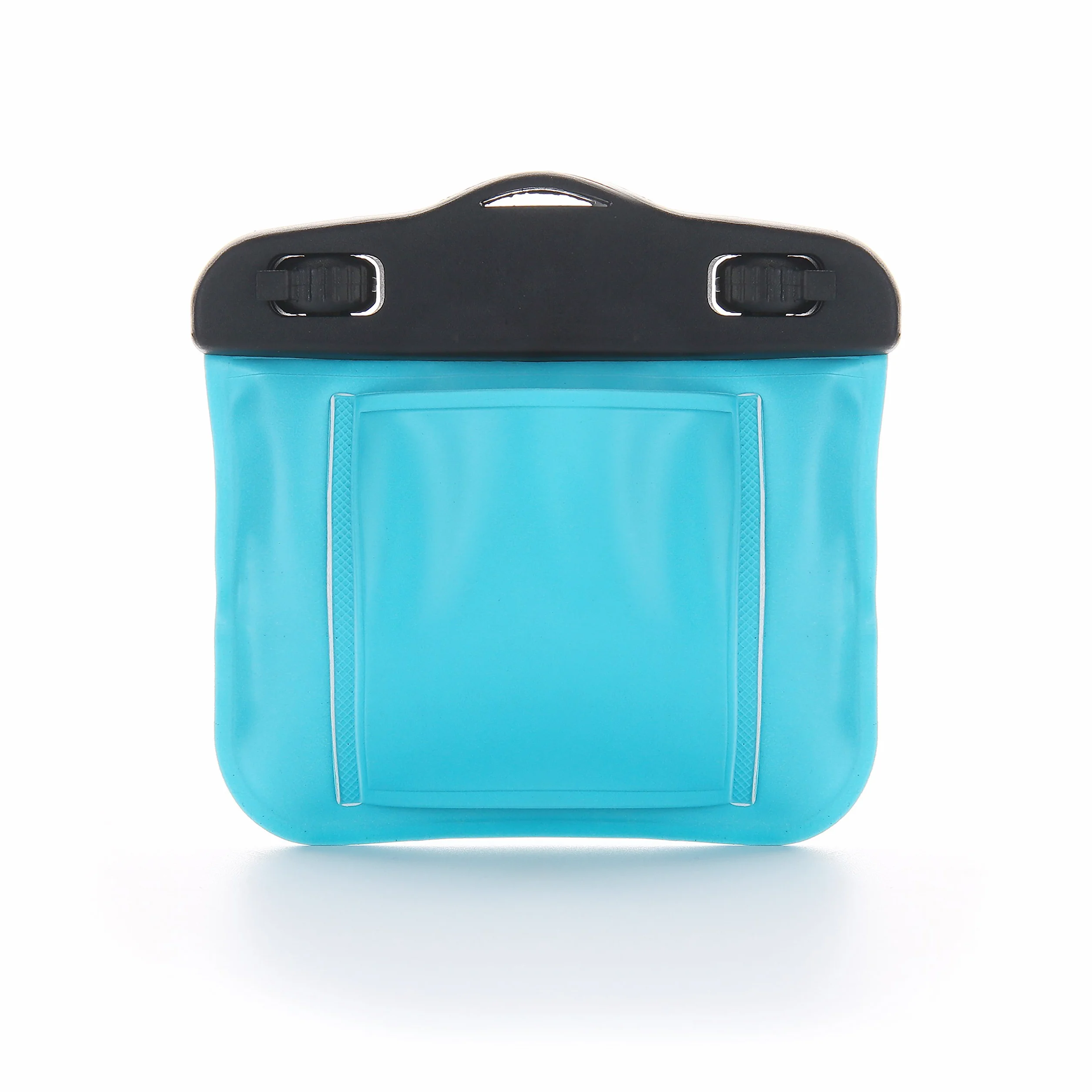 SwimCell Wodoszczelna torba na kluczyki do pływania, uchwyt na kluczyki samochodowe, srebrny, odtwarzacz MP3, regulowany pasek na ramię, nadgarstek lub kostkę, IPX8 do biegania.