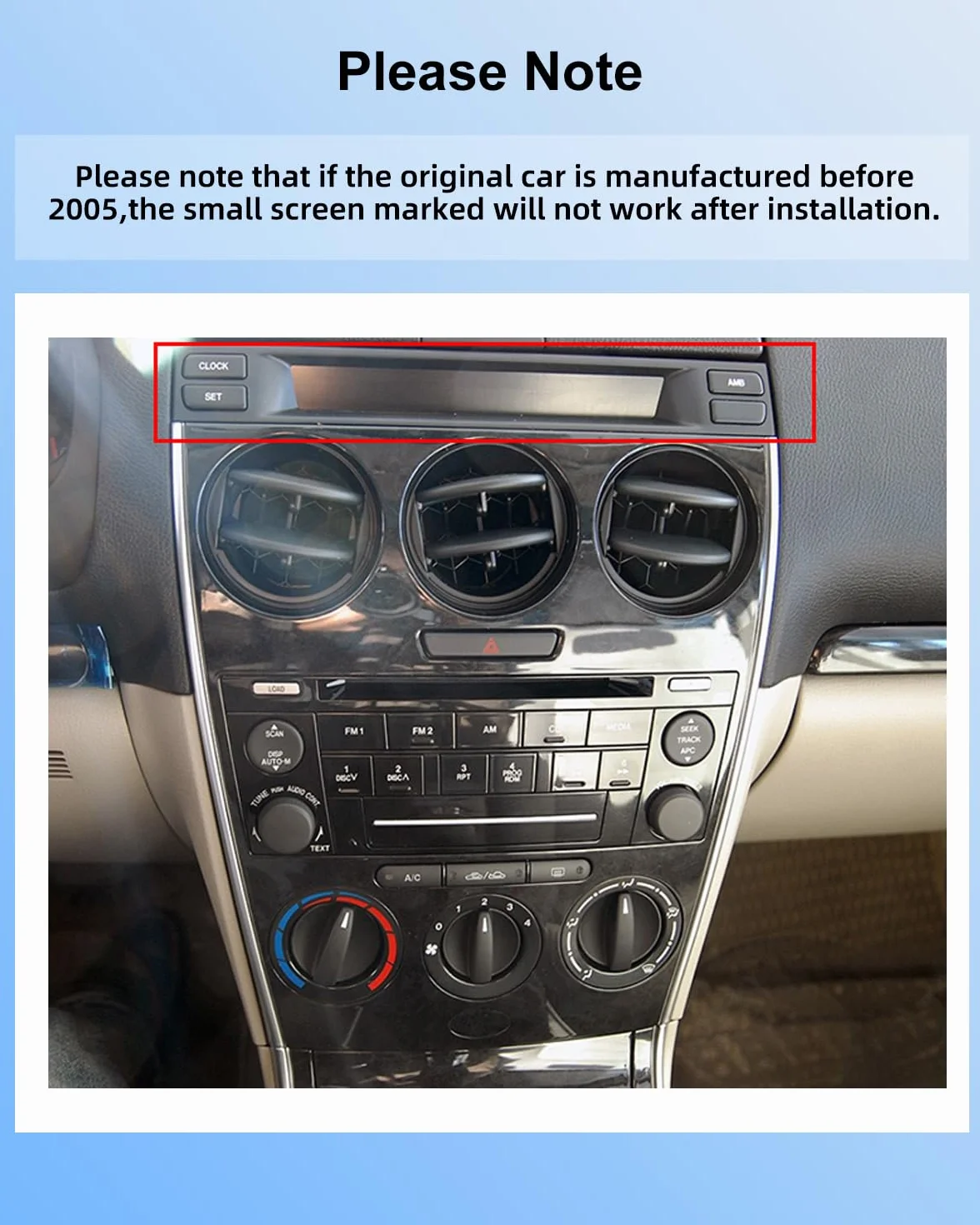 NHOPEEW 2+64G 9-calowe radio z Androidem do Mazdy 6 2002-2015 - bezprzewodowe CarPlay i Android Auto nawigacja GPS, sterowanie kierownicą, FM RDS, dzielony ekran + kamera cofania