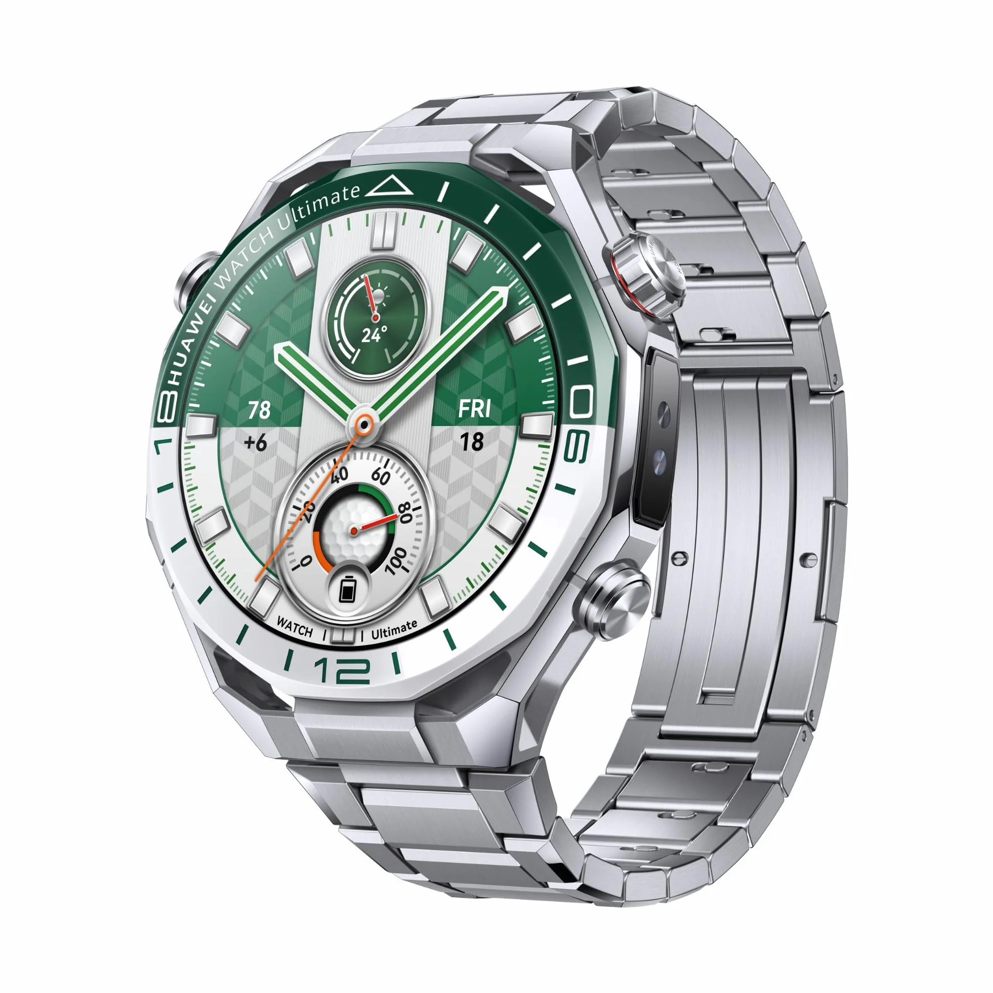 HUAWEI Watch Ultimate 2 Smartwatch, profesjonalne osiągi golfowe, nurkowanie na 150 metrów, komunikacja podwodna oparta na dźwięku, technologia Multi Sensor X-Tap, połączenia eSIM bez telefonu