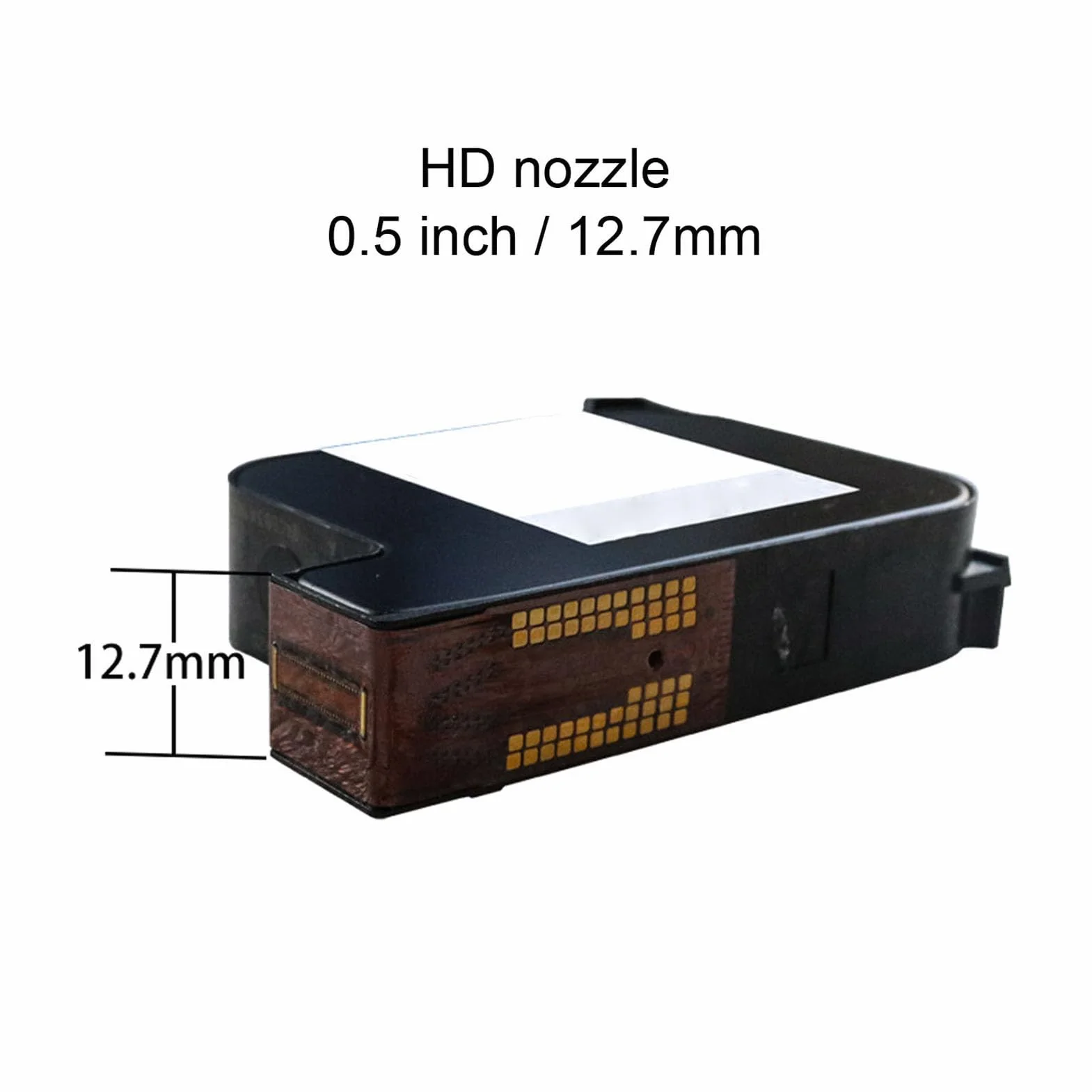 Hyuduo Tusz 42 Ml, Szybki Suchy Czerwony Zamiennik dla 12,7 Mm Ręcznej Drukarki Atramentowej, Dyszy 600dpi, Silna Adhezja, 1400 Wydruków, ABS 3180K