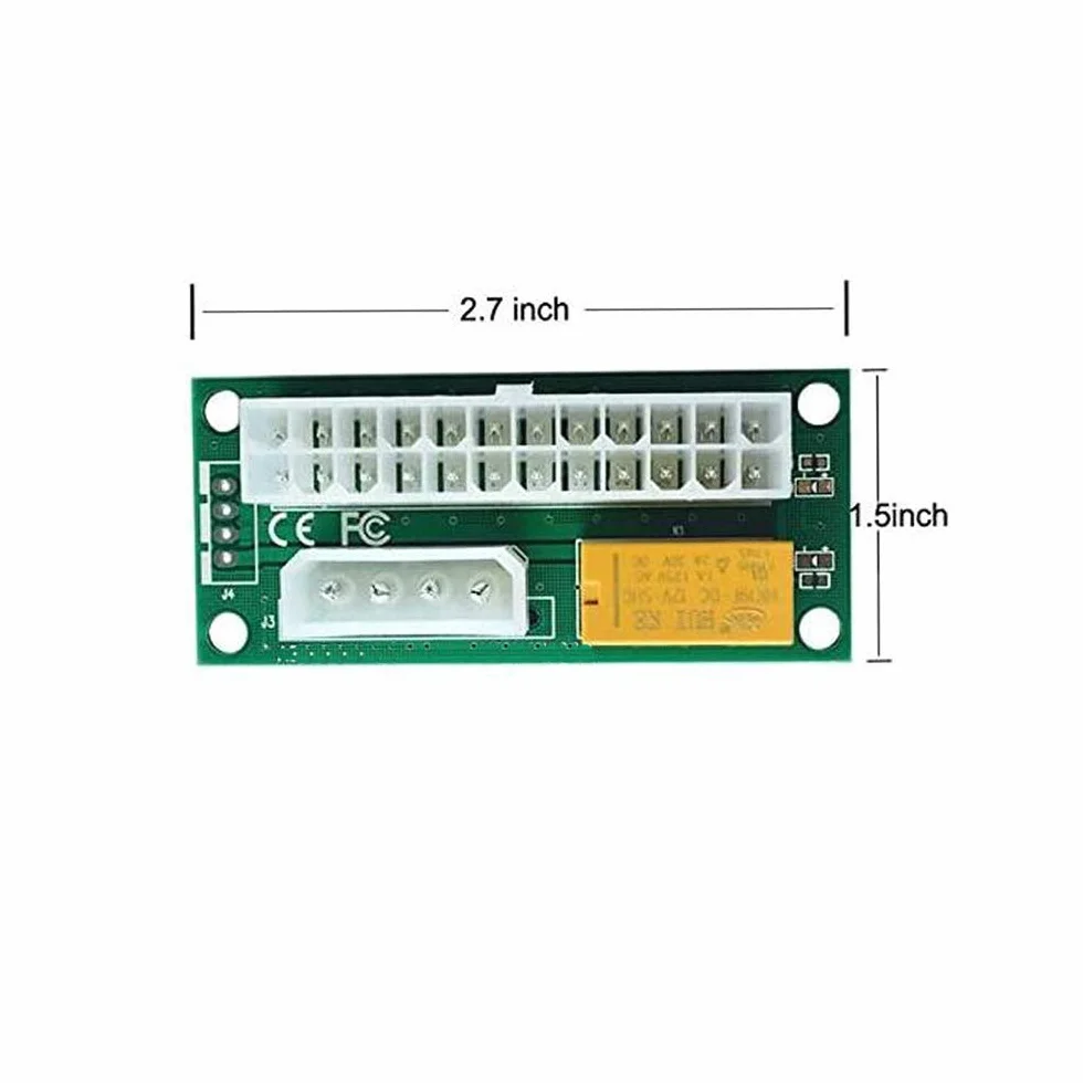 2-pak podwójnego zasilacza, wiele zasilaczy, add2psu ATX 24-pinowe do złącza Molex 4Pin (2 szt.)