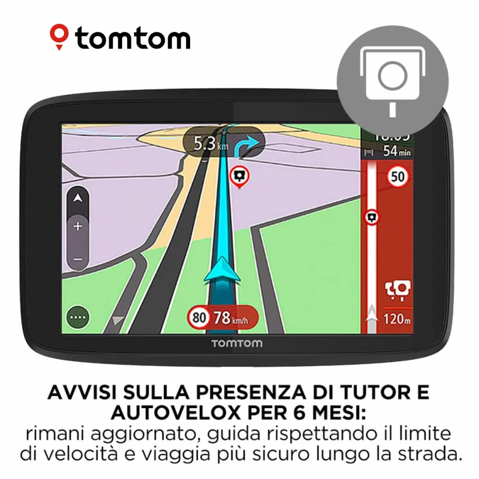 TomTom GO Essential urządzenie nawigacyjne - 5", ochrona przed korkami dzięki TomTom Traffic, aktualizacje map Europe, aktualizacje przez Wi-Fi (odnowione)