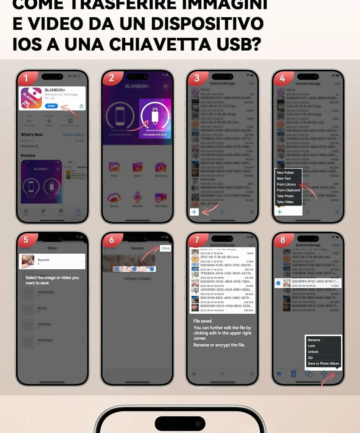 Certyfikat MFi 256GB Pendrive USB do iPhone'a, certyfikat MFi, pendrive USB 3 w 1 Lightning i Type-C z adapterem USB 3.0 Pamięć zewnętrzna do iPhone'a,