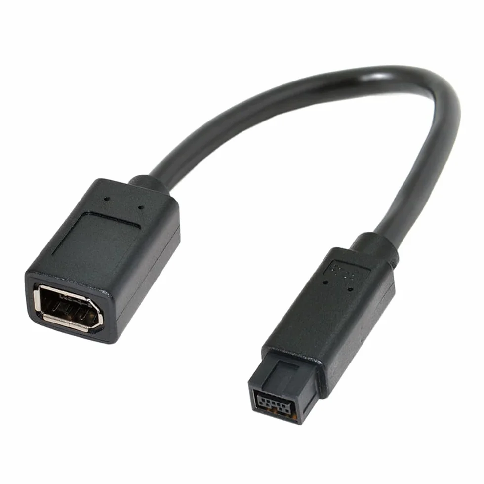 IEEE 1394 6-pinowy żeński do 1394b 9Pin męski Firewire 400 do 800 kabel 20 cm