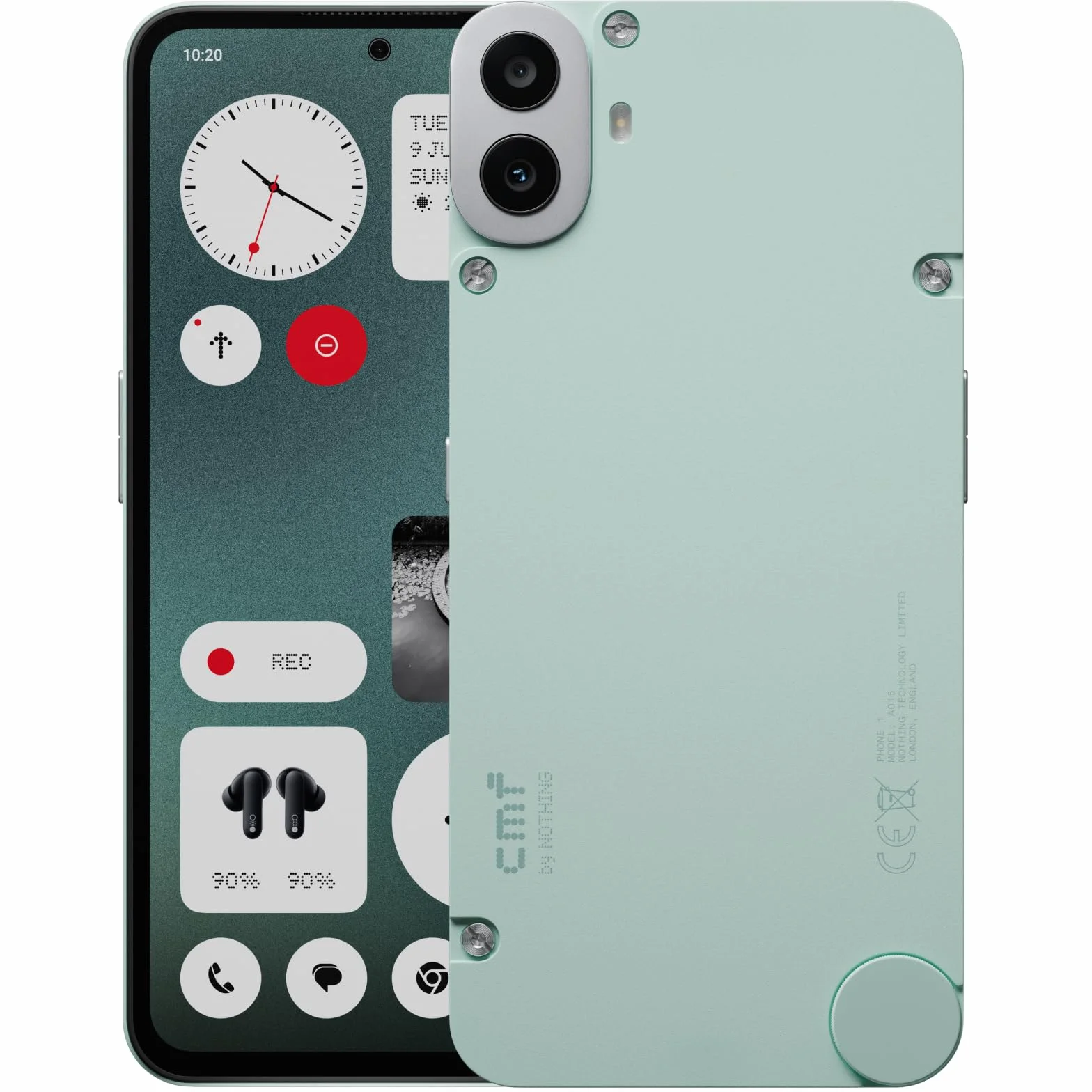 CMF Phone 1 8+128 GB - Smartfon z 50 MP Tylna kamera Sony, Wyświetlacz AMOLED 6,67 cala I Nothing Os 2.6 - Jasnozielony
