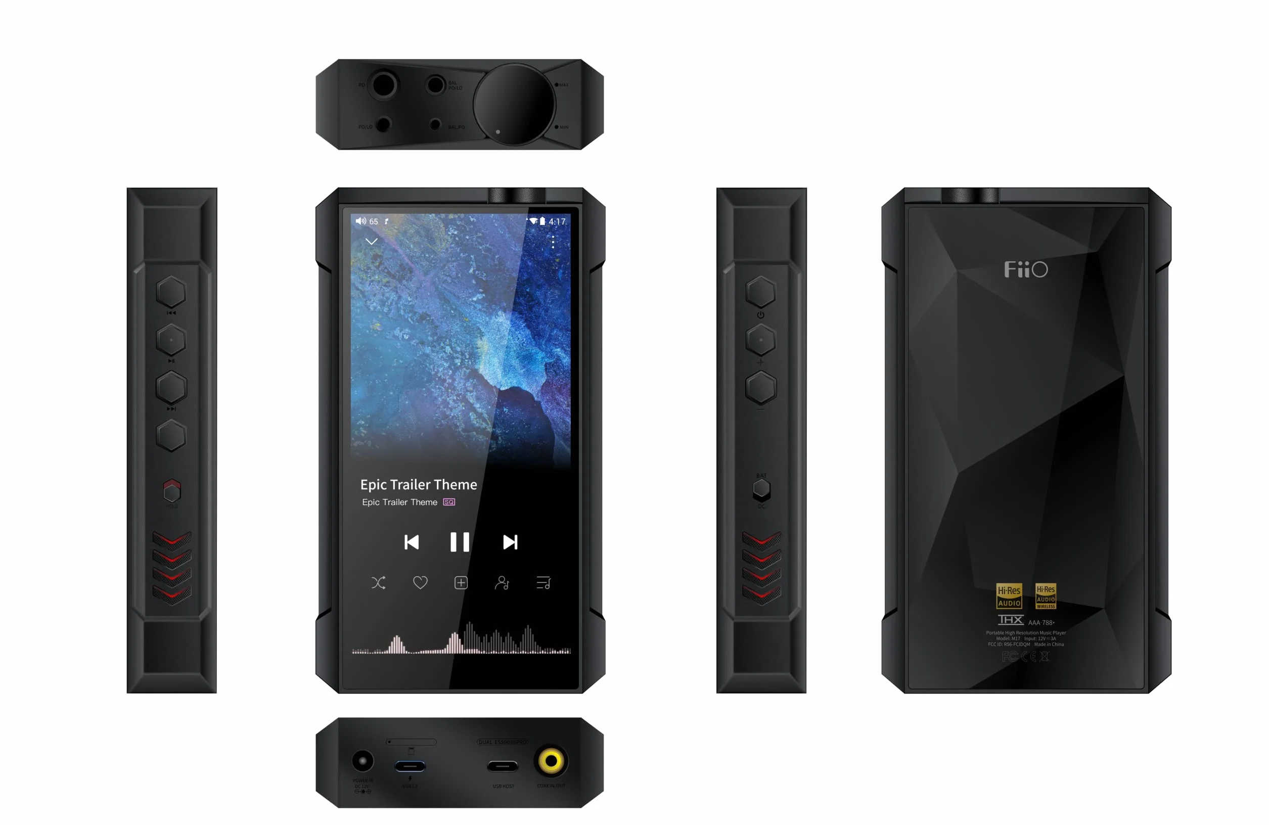 FiiO M17 przenośny odtwarzacz muzyczny klasy stacjonarnej