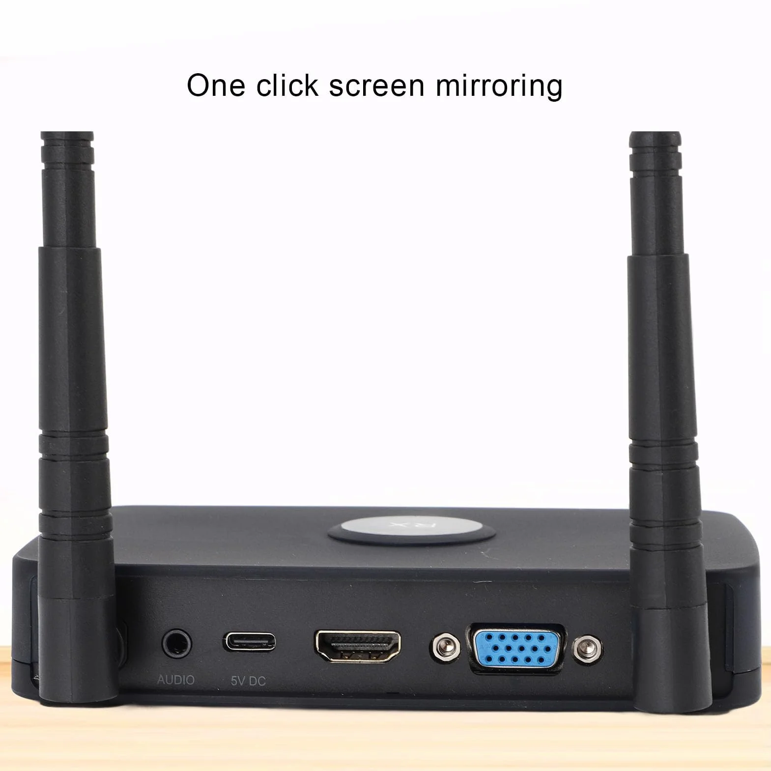 Pyhodi Bezprzewodowy Adapter Dongle Wyświetlacza, 1080p Wireless Extender Nadajnik i Odbiornik, Rozpocznij Rzut Ekranu Bezprzewodowego w Mniej niż 10 Sekund dla Projektora (wtyczka UE)