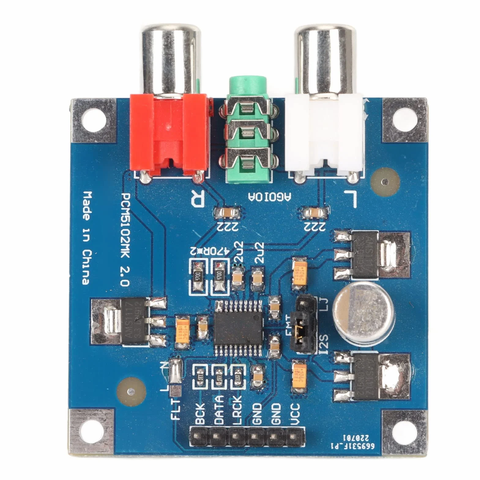 PCM5102/PCM5102A Karta Dźwiękowa Płyta Dekodera DAC Wejście I2S 32bit 384K z Wyjściem Słuchawkowym 3.5 Płyta Dekodera HiFi
