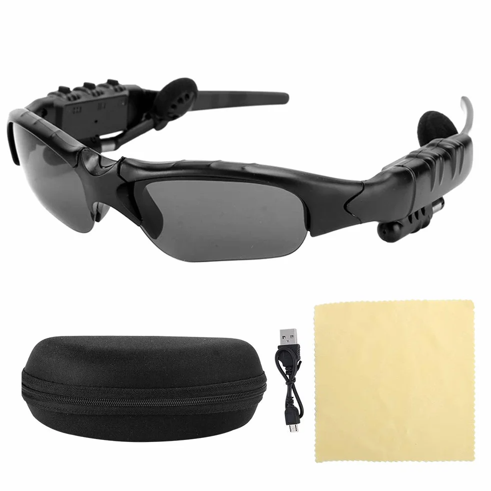Akumulatorowe bezprzewodowe okulary przeciwsłoneczne Trwałe okulary przeciwsłoneczne z intymnymi wskazówkami głosowymi Dźwięk stereo Okulary przeciwsłoneczne Słuchawki do rozmów muzycznych Okulary przeciwsłoneczne Akcesoria