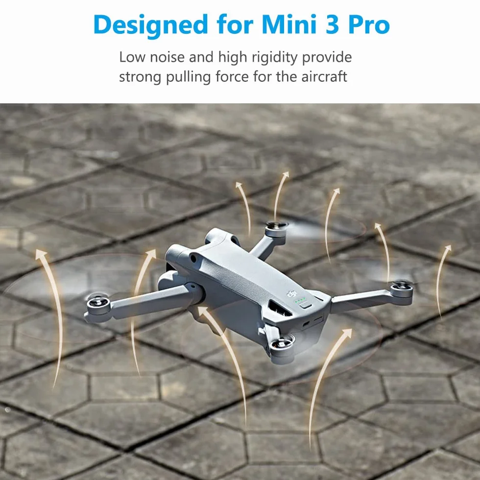 Ainiv 16 szt. śmigła do DJI Mini 3 Pro, wymienne śmigła do dronów, niski poziom hałasu, ostrze śmigła ze śrubokrętem i 24 śrubami, akcesoria do dronów do DJI Mini 3 Pro (czarno-pomarańczowe)