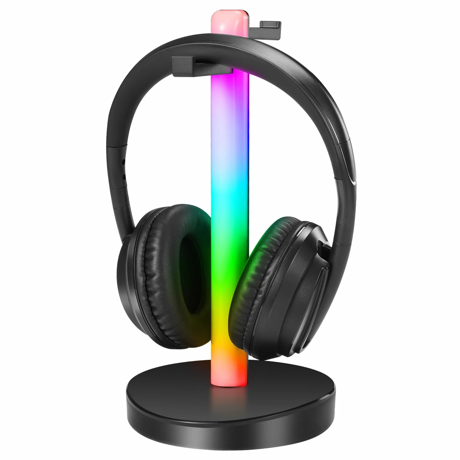 Bezprzewodowy zestaw słuchawkowy do telewizora, z nadajnikiem radiowym i stojakiem, słuchawki nauszne Bluetooth, zasięg 330 m, bez opóźnienia