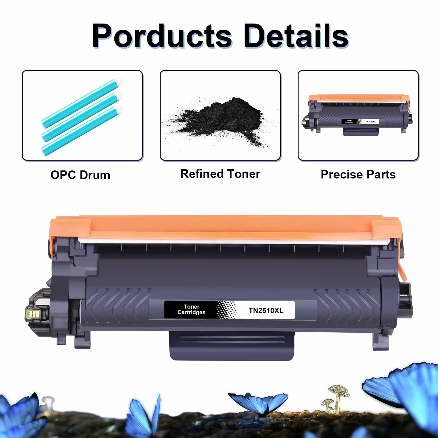 LOSMANN TN-2510XL toner kompatybilny z Brother TN2510 XL do Brother HL-L2400DW HL-L2445DW DCP-L2660DW DCP-2620DW MFC-L2800DW MFC-2835DW MFC-L2860DW MFC-L2827DWXL MFC-L2827DW MFC-L2827DW 7DWE (1 czarny