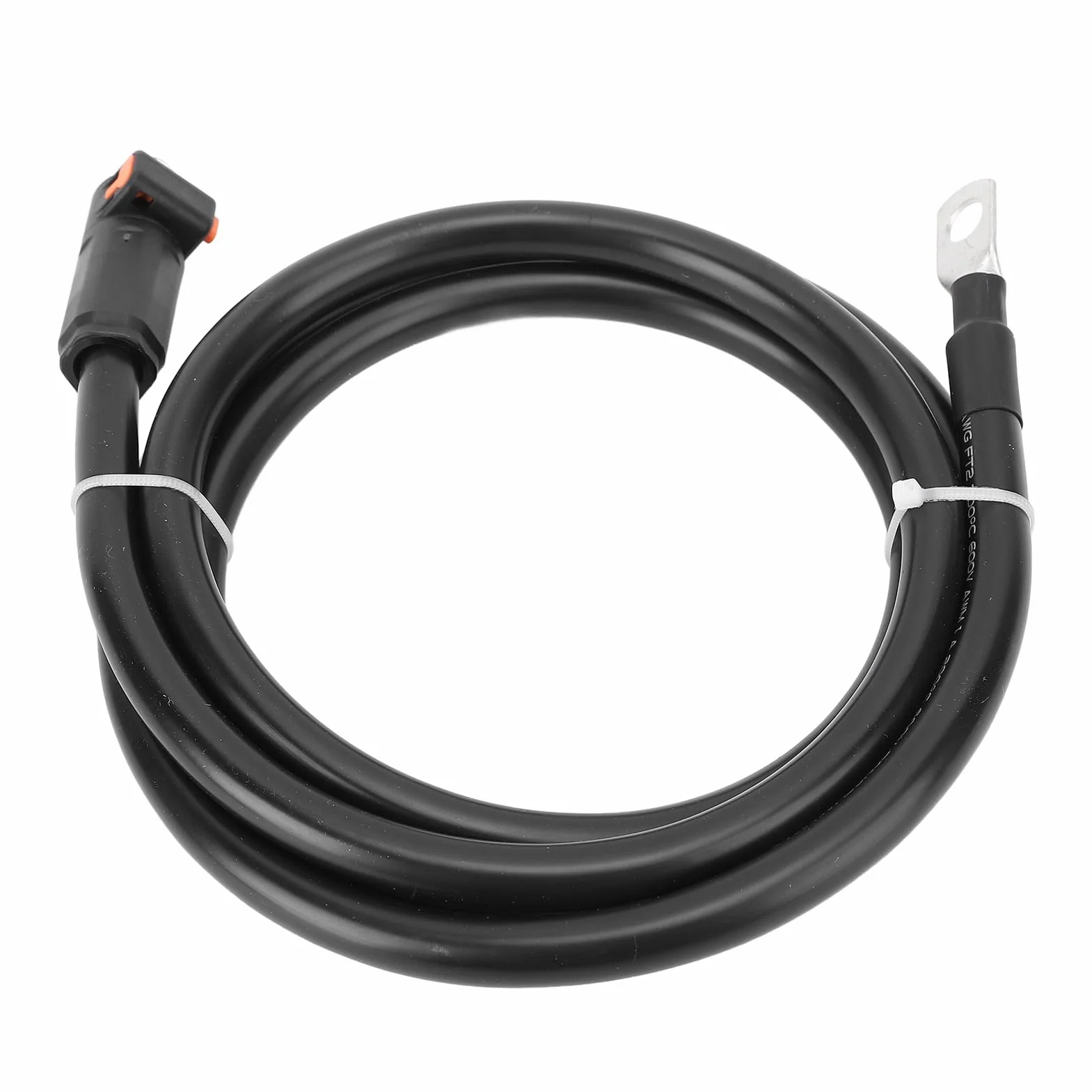 Aramox Kabel Akumulatora 4AWG, Silikonowy Kabel Zasilający z prostą wtyczką i końcówką SC25 8, Przewodnik Miedziany, Elastyczny Zewnętrzny Przewód Ujemny do Ciągnika Samochodowego i Motocyklowego
