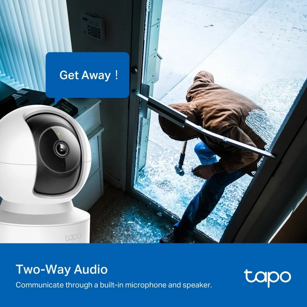 TP-Link Tapo C222 | Kamera Wi-Fi 2K QHD Pan/Tilt z funkcją śledzenia ruchu | Tryb nocny | Inteligentne wykrywanie | Dwukierunkowe audio | Kompatybilna z Alexa i Google Home