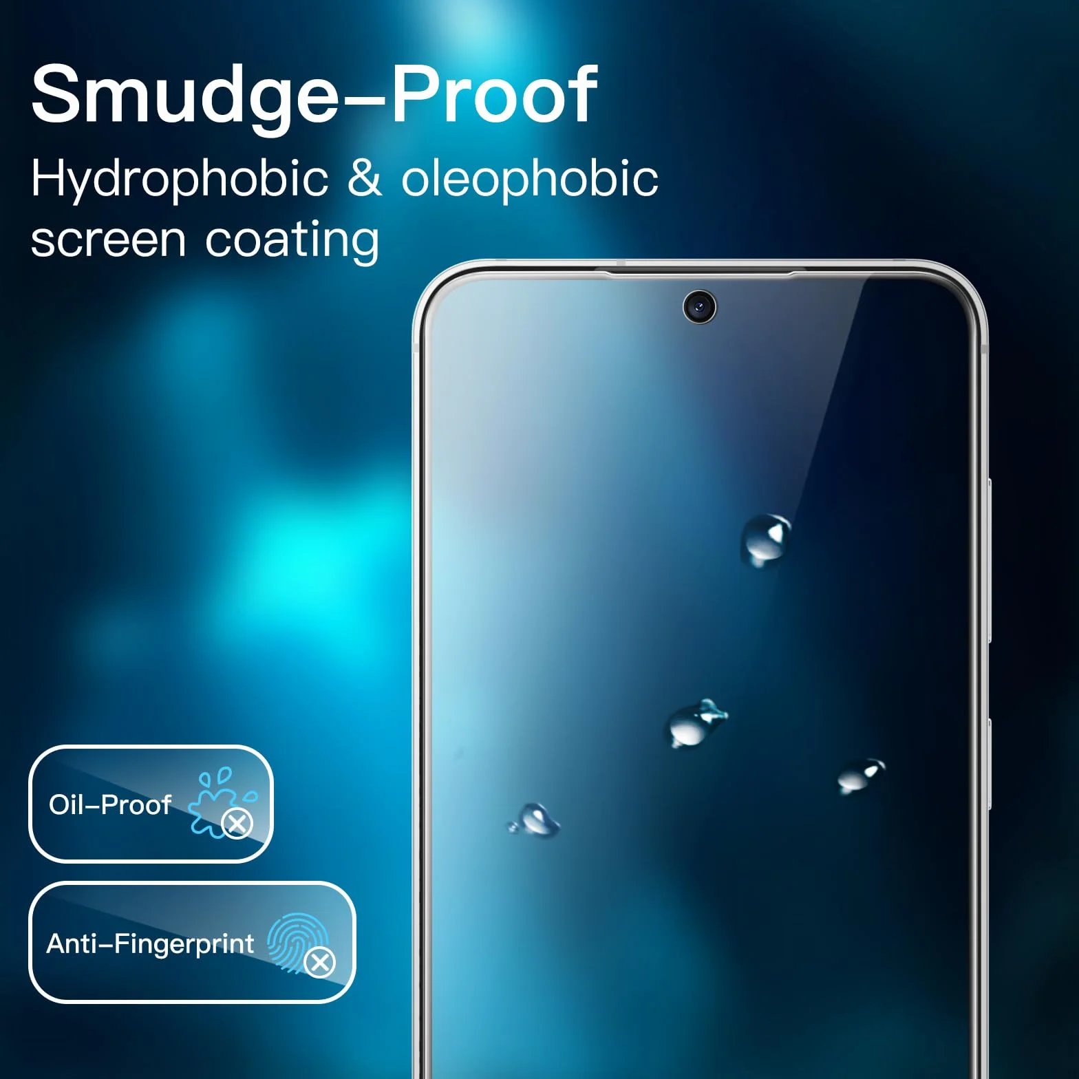 JETech Ochraniacz Ekranu dla Samsung Galaxy S24 5G 6,2 Cala, Szkło Hartowane, 3 Sztuki