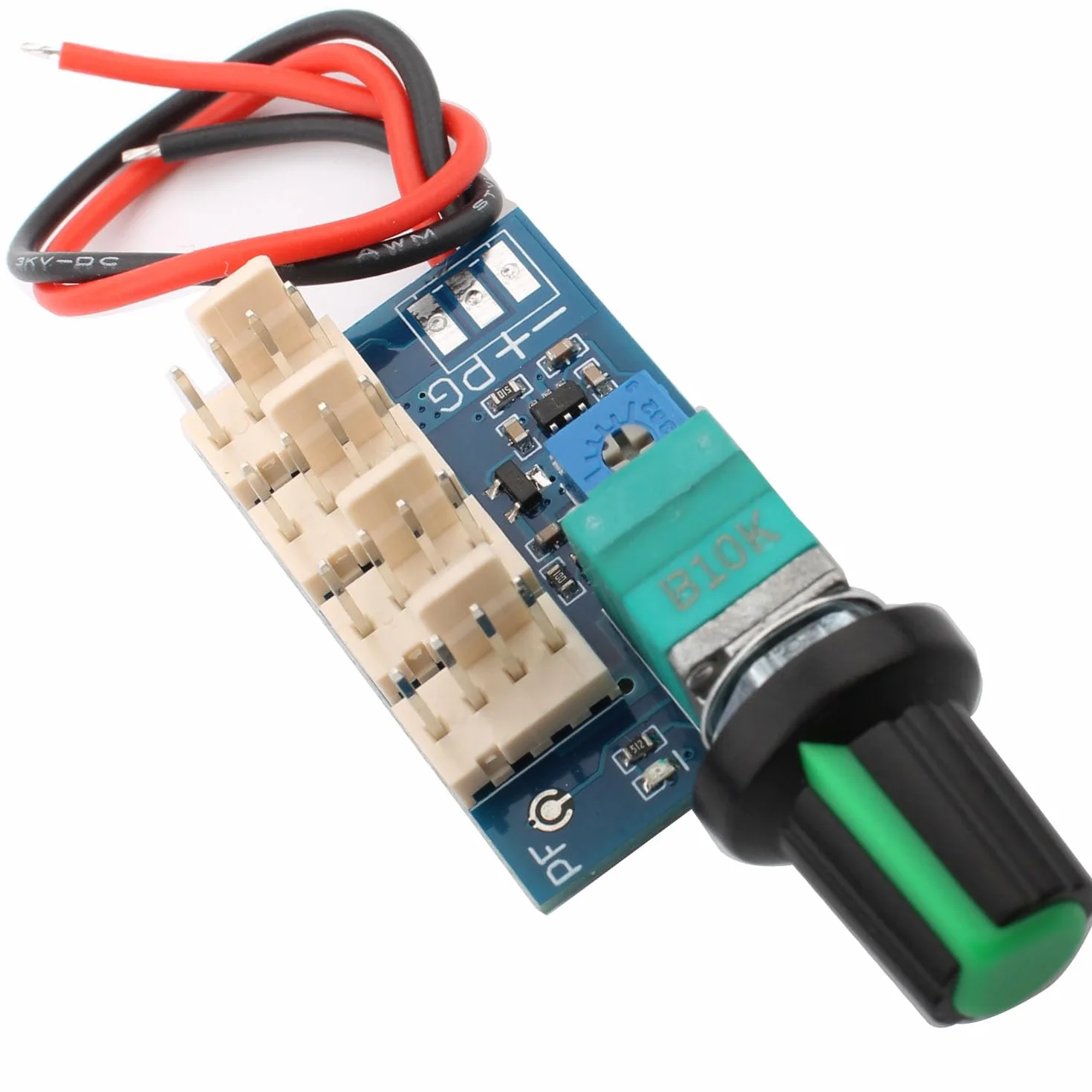 RUNCCI-YUN DC 0-12 V PWM Regulator prędkości wentylatora, 4-kanałowy kontroler prędkości do obudowy komputera
