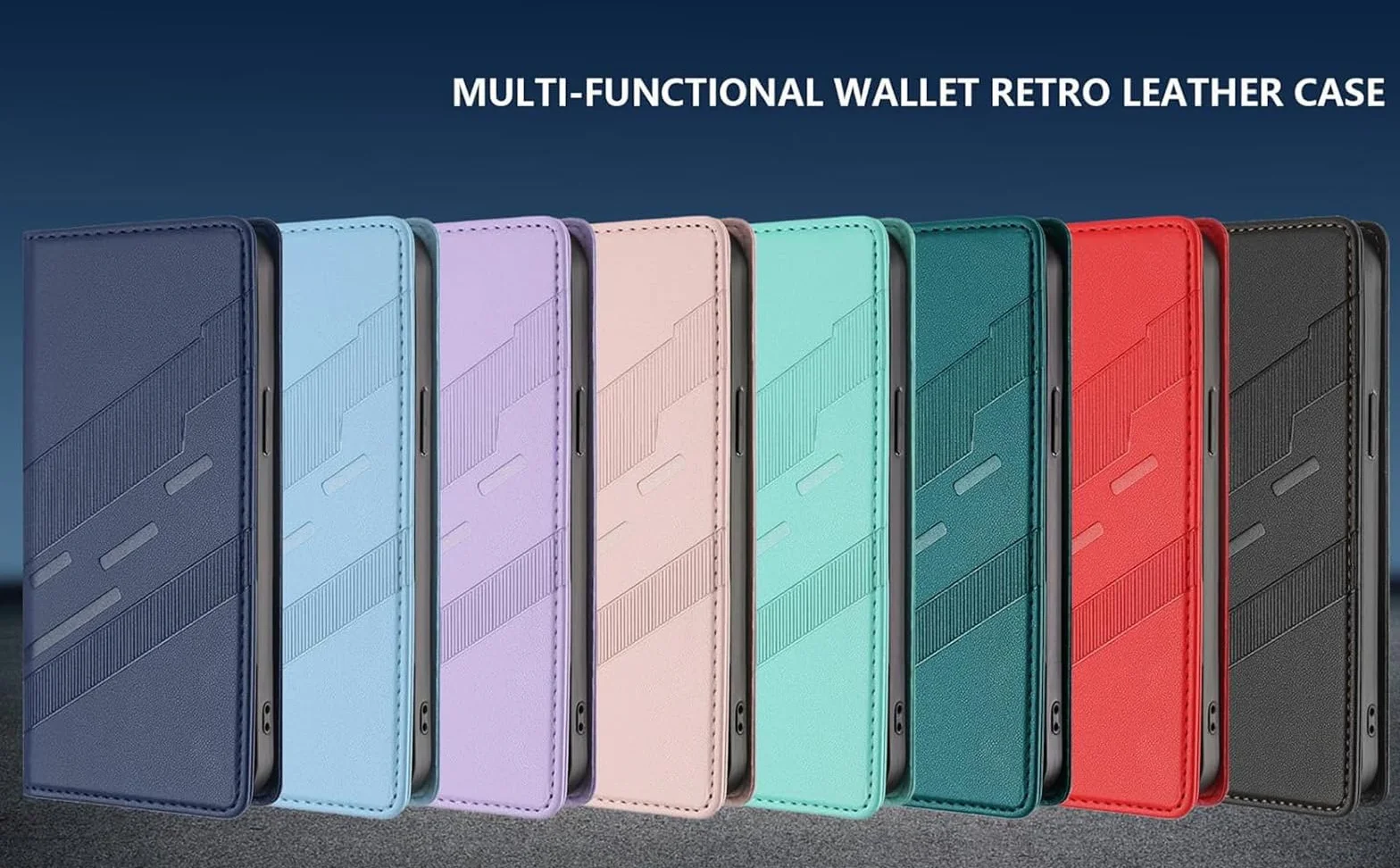 Skórzany pokrowiec Folio do Motorola Edge 70 Pro, PU/TPU portfel etui, czerwony