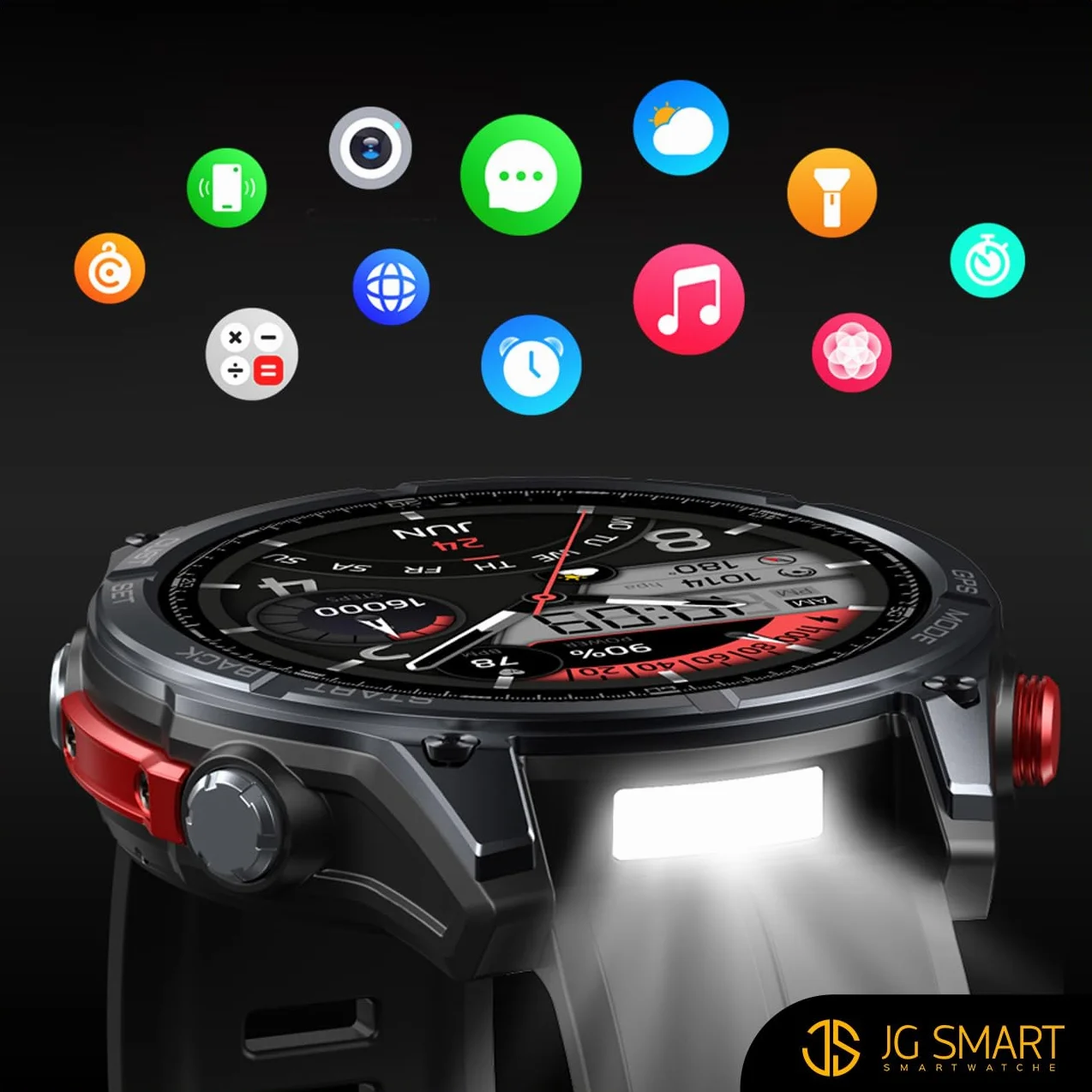 SMARTWATCH MĘSKI GPS PŁYWANIE WODOODPORNY 5 ATM SEN puls ROZMOWY + 3PASKI
