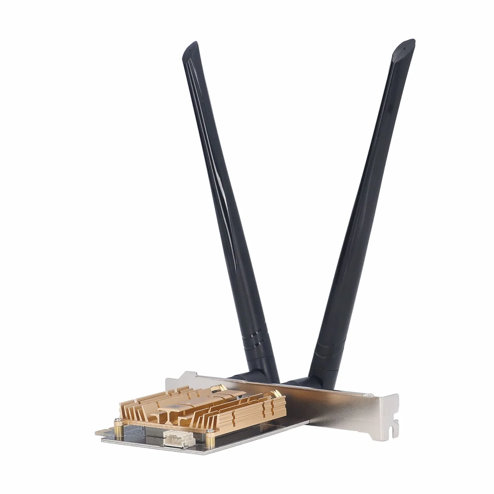 Adapter Bezprzewodowy PCI E Wysokowydajny Układ AX210 Karta WiFi 6E Dalekiego Zasięgu 6 GHz dla Systemu 11/10, Anteny 2x6dBi