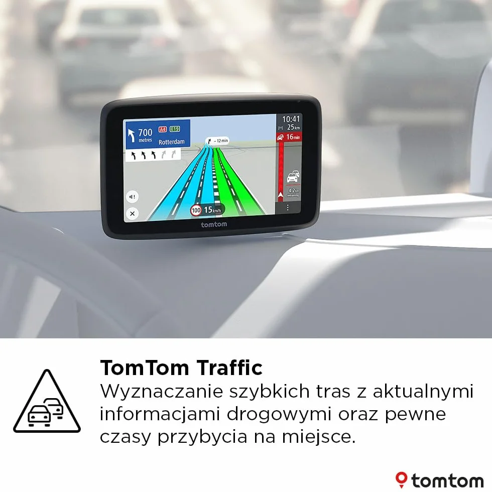 TomTom Nawigacja dla ciężarówek GO Professional 2 generacji (z ekranem 6 cali, mapami Europy i aktualnymi informacjami o korkach dla ciężarówek, samochodów dostawczych, autobusów i dużych pojazdów)