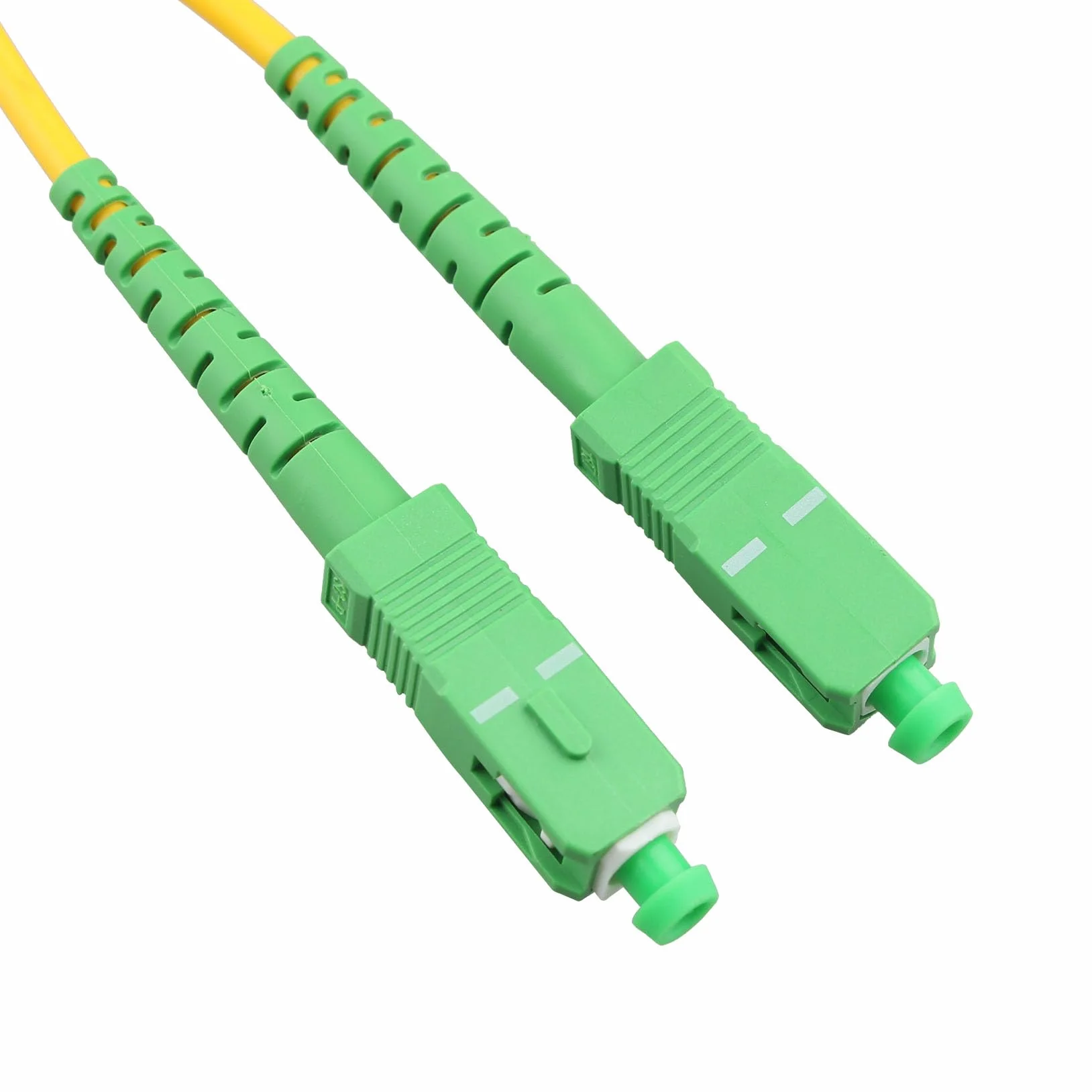 Jopto Kabel światłowodowy SC/APC do SC/APC Simplex Singlemode 9/125um LSZH kompatybilny z światłowodem do domu (FTTH, Fiber to The Home) (15M)