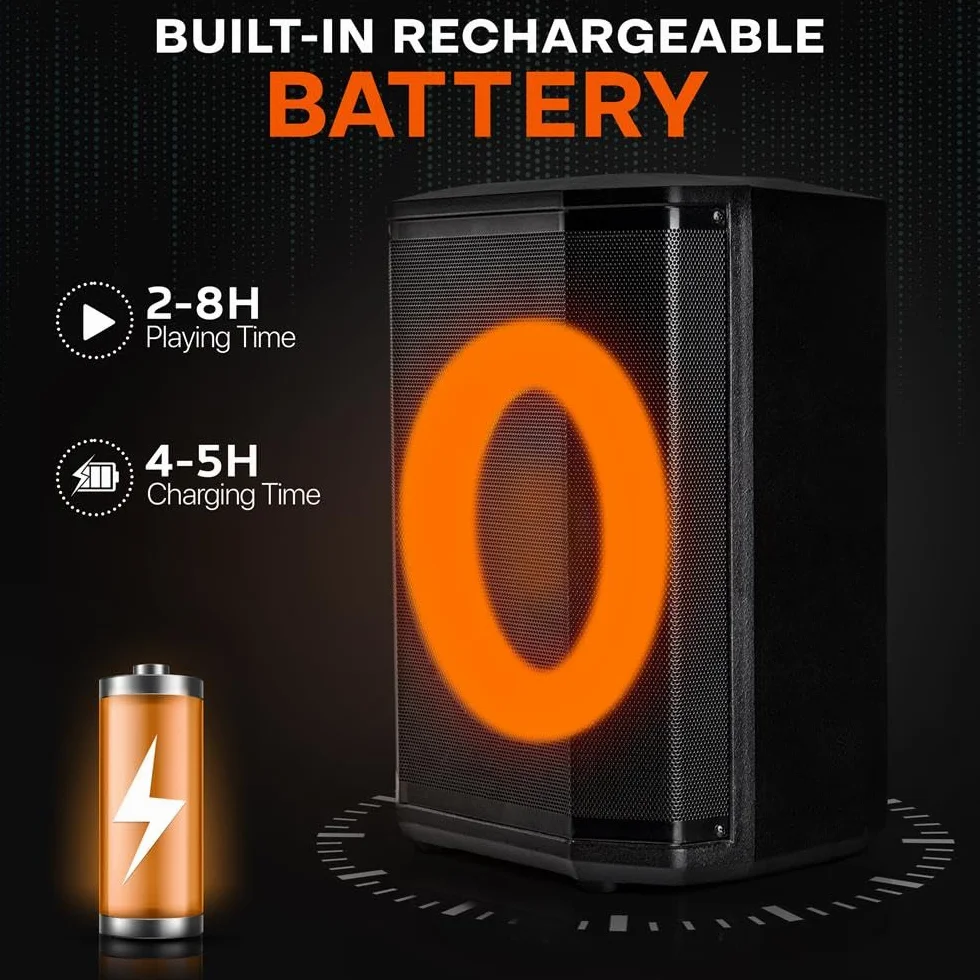 Pyle Audio Bluetooth Party Speaker - Big Speaker with True Wireless Stereo System - Enjoy Powerful Bass and Clear Treble - Party Bluetooth Speaker with Carry Bag and Tripod