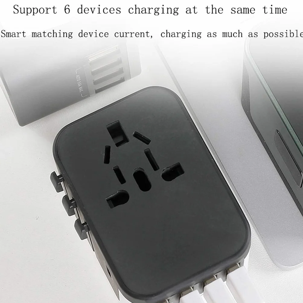 International Plug Converter, Universal Usb. Converter Socket, International Plug Converter Blisko, (Color : E)
