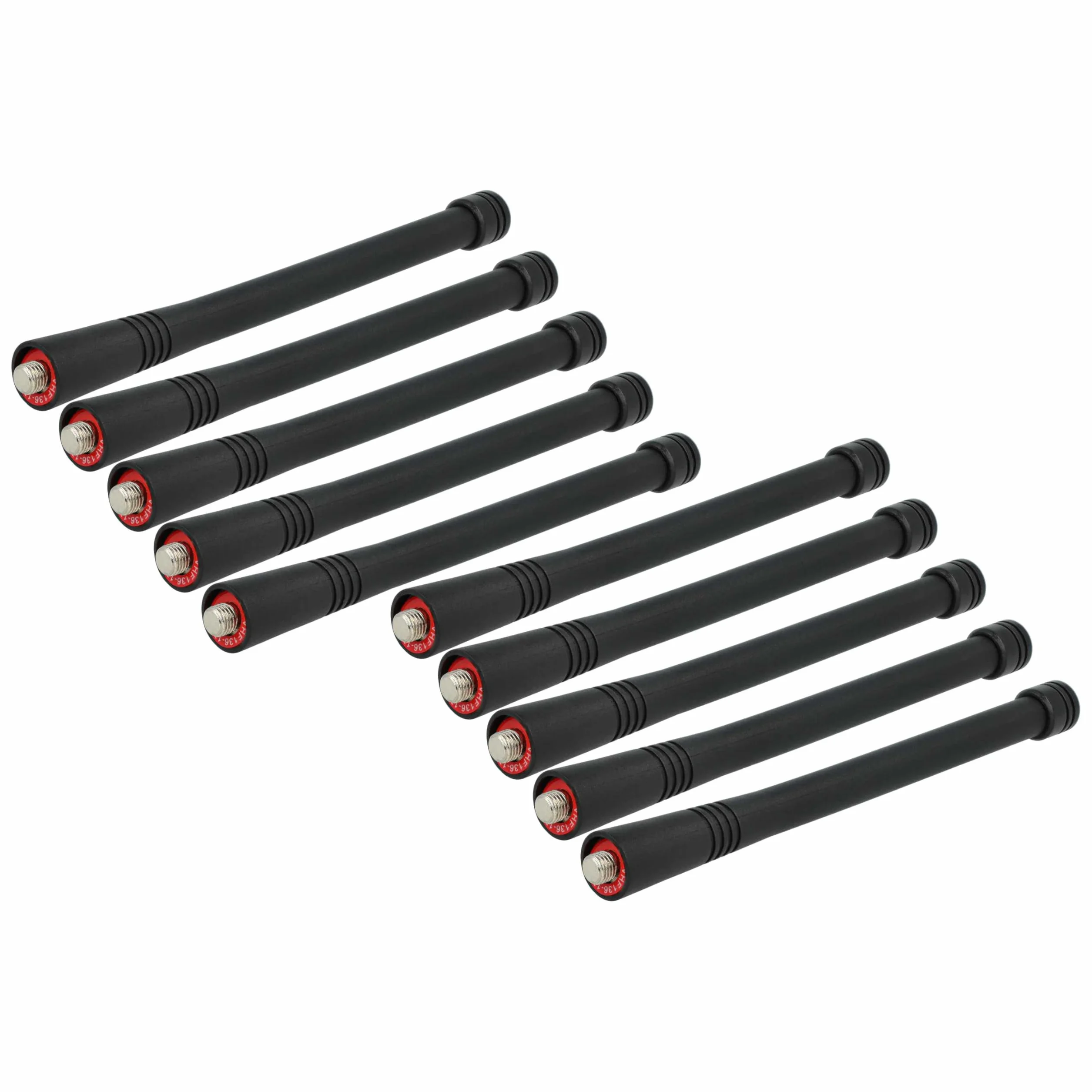 vhbw 10 x antena kompatybilna z Motorola GP340, GP360, GP344, GP320, GP388, GP380 radiotelefon - 15,5 cm, czarna