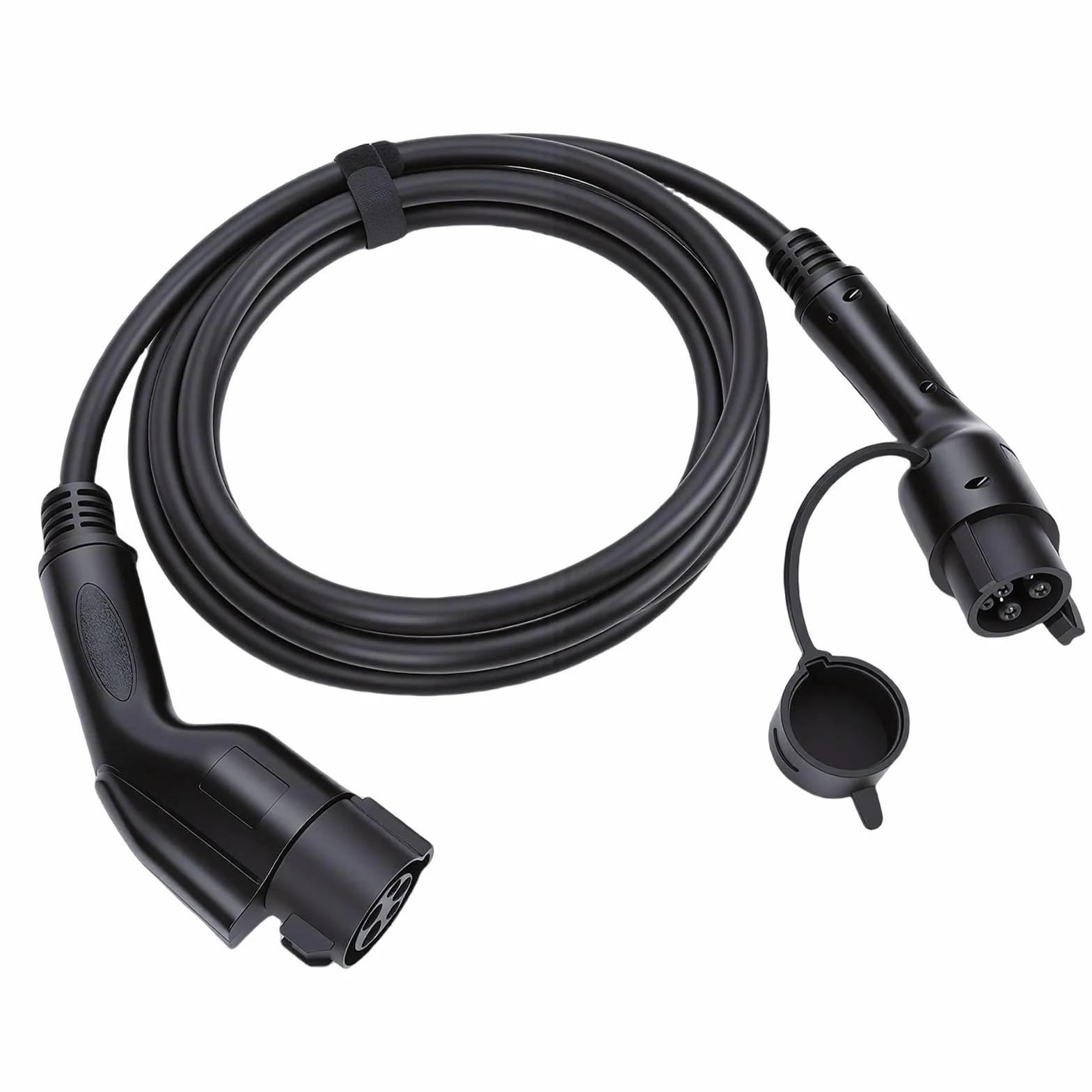 Przedłużacz J1772, Metalowy i Plastikowy Kabel do ładowania Pojazdów Elektrycznych 16 Stóp, 32 A, Kompatybilny z Pojazdami J1772, Zawiera torbę do Przechowywania Kona EV R1T Lyriq