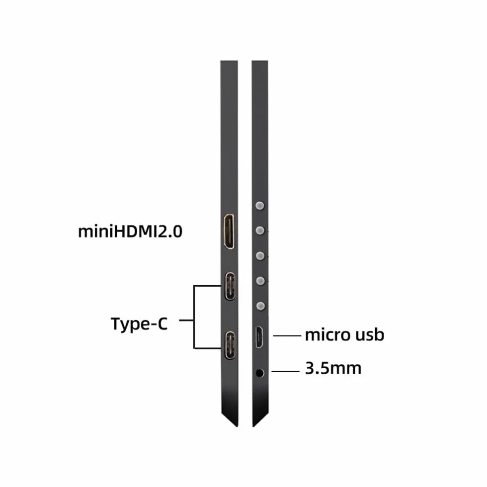 Przedłużacz ekranu laptopa 14-calowy przenośny monitor HD1080P odpowiedni do laptopów konsol do gier ekran zewnętrzny, 60 Hz