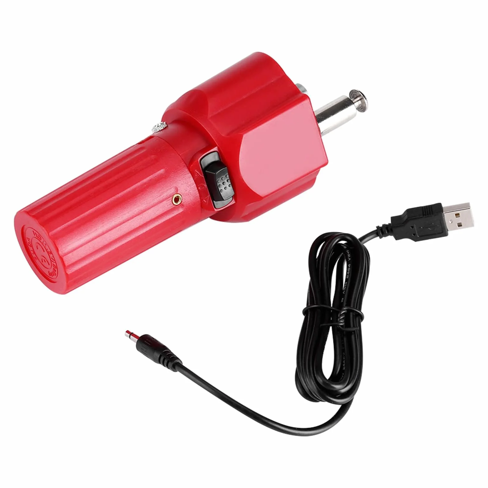 Silnik Do Grilla z Wirnikiem, Akcesoria do Grillowania z Uchwytem do Pieczenia, Odporna na Korozję Konstrukcja z Kablem USB dla Leżaków i Rożnych