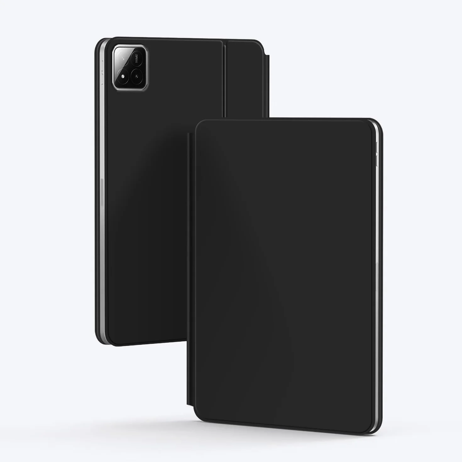 Etui z klawiaturą do Xiaomi Pad 6S Pro 12,4 cala 2024, Magnetyczna Pływająca Podstawka Wspornikowa, Ultracienkie Etui Ochronne z Podświetlaną Klawiaturą, Wielodotykowy Panel Dotykowy,Black