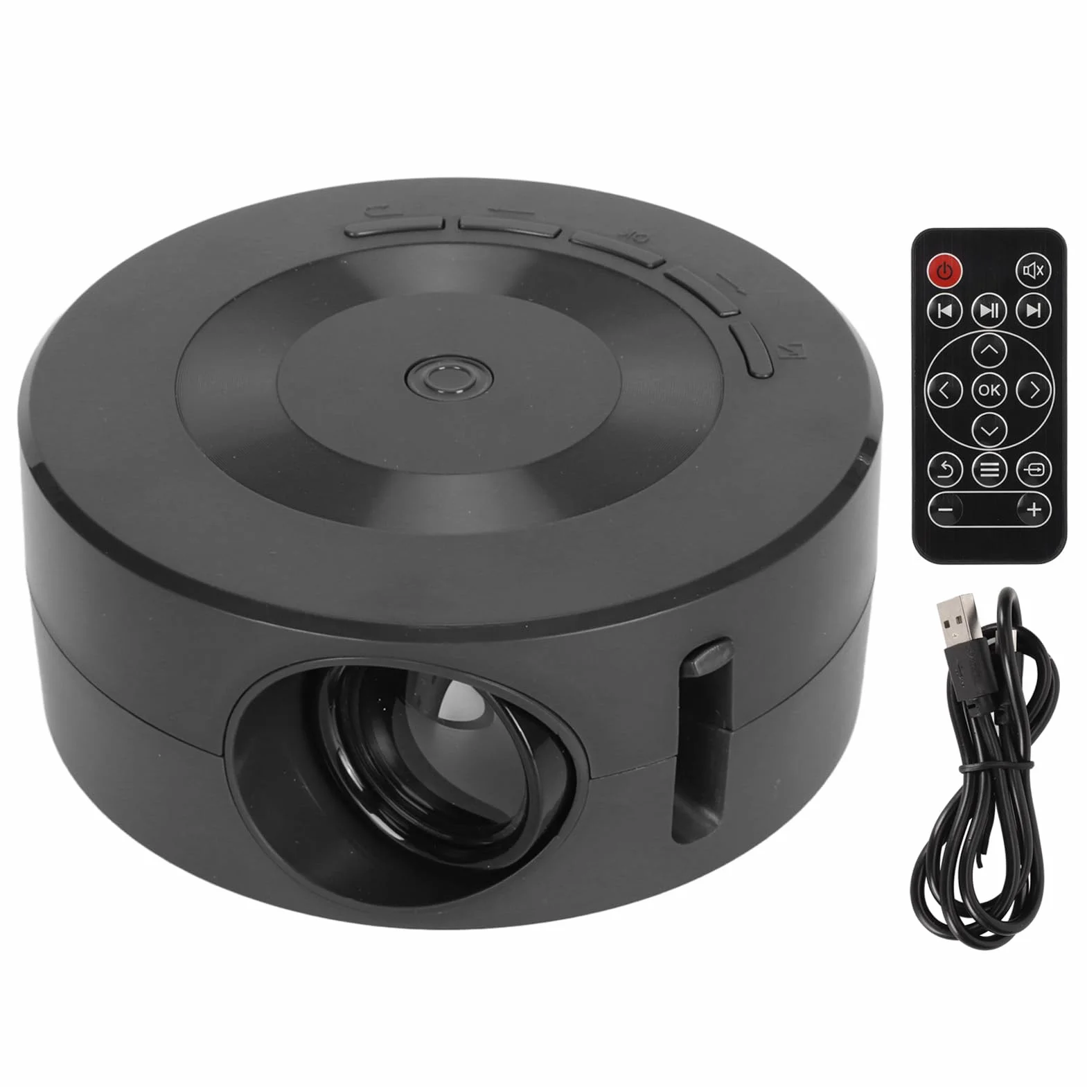 Mini Projektor, Przenośny Projektor Filmowy, Inteligentny Projektor Domowy 1080p, Obsługa Tej Samej Funkcji Ekranu, dla Tabletów z Telefonami z Systemem IOS i Androidem,