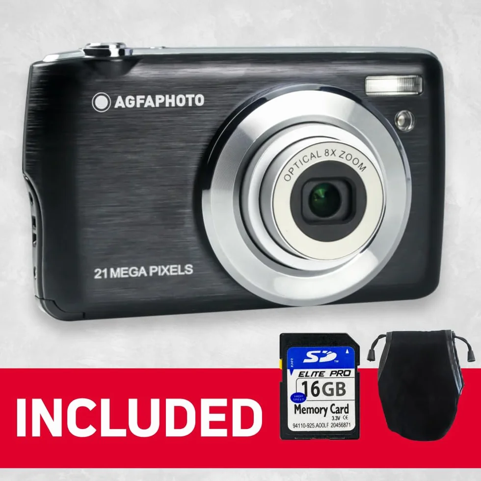 AGFAPHOTO Realishot dc8200 noir + sac et Carte sd