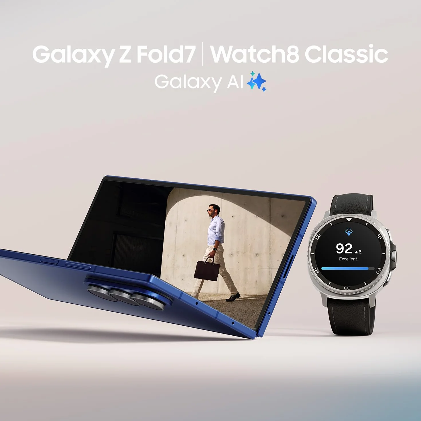 Samsung Galaxy Z Fold7, 256GB, czarny (wersja CAD i) - smartfon AI, Snapdragon 8 Elite, 200 MP, składany dynamiczny wyświetlacz AMOLED, wiele zadań z Galaxy AI