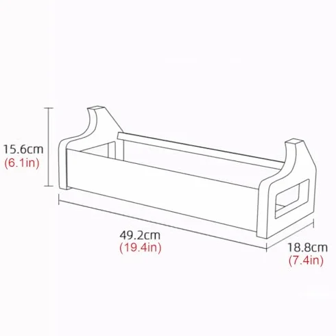 Kompaktowy stojak do przechowywania płyt CD z litego drewna, na płyty DVD, drewniane etui na klejnoty, stojak do gier wideo i płyt CD, 49 x 18,8 x 15,6 cm (wiśniowe wykończenie)