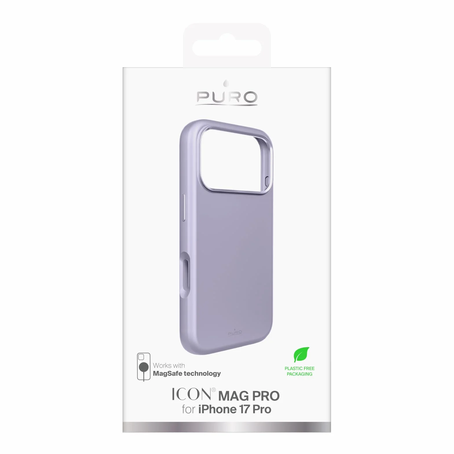 Puro Płynny silikonowy pokrowiec iPhone 17 Pro, różowy "ICON MAG PRO" Magsafe, krawędź aparatu i aluminiowe przyciski