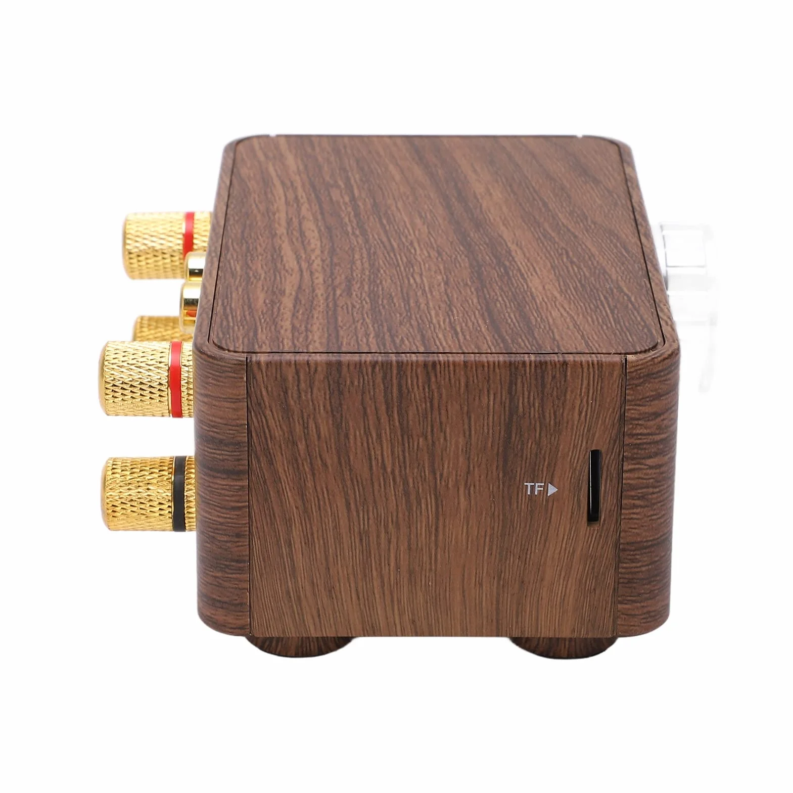 Domary Cyfrowy Wzmacniacz Audio HIFI Stereo 50W X 2 z 5.0 do Domowych Systemów Audio Stylowy Kolor Mahoniowy